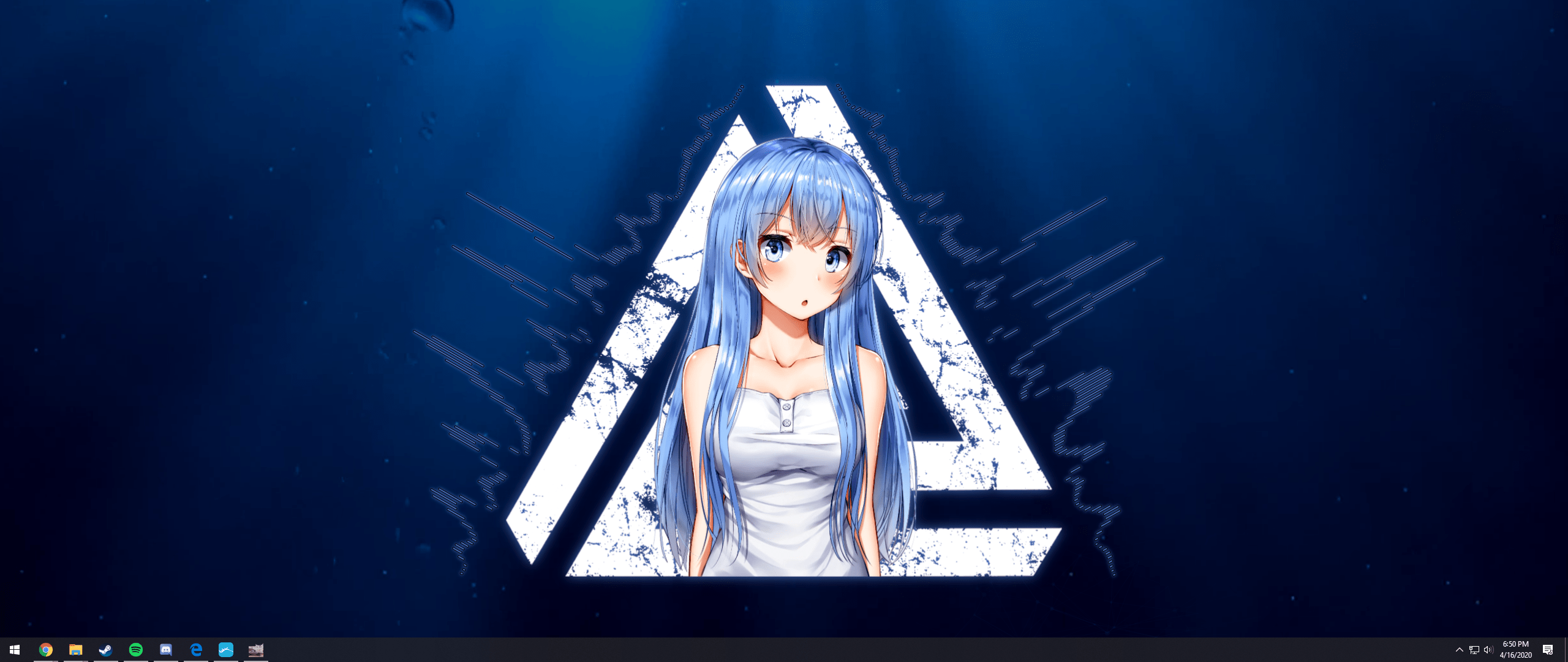 Aqua audio responsive wallpaper (Wallpaper Engine) r/AquaSama