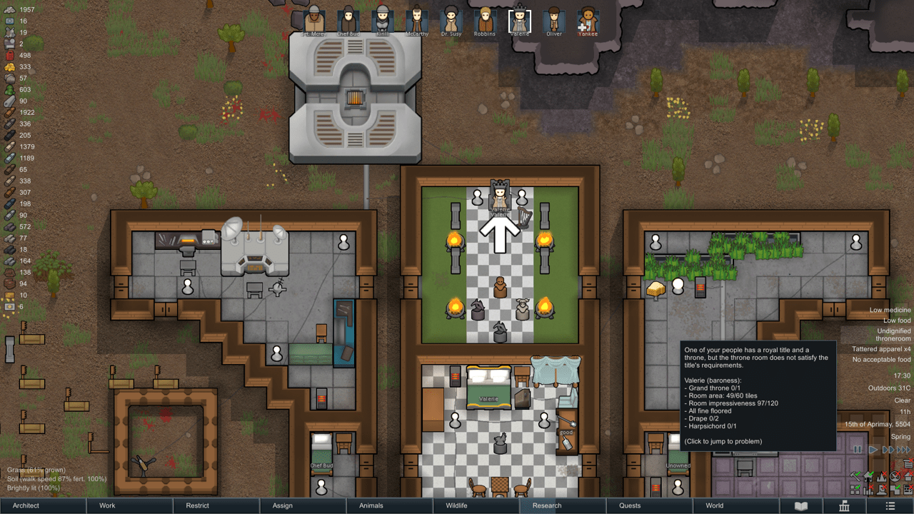 need some help with building, the throne room has to have the