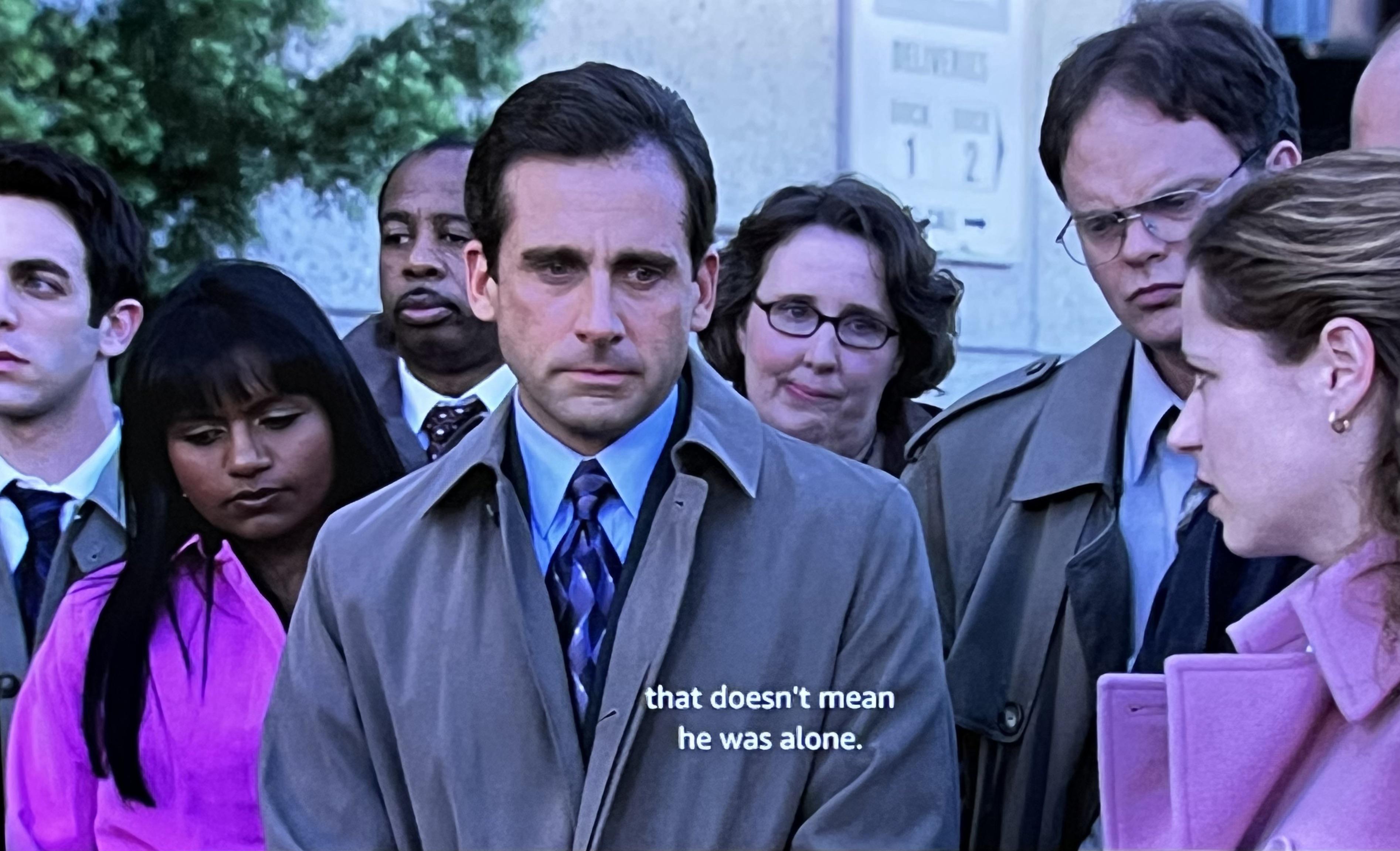 On my 3rd run of The Office, and I now realised that the heartfelt