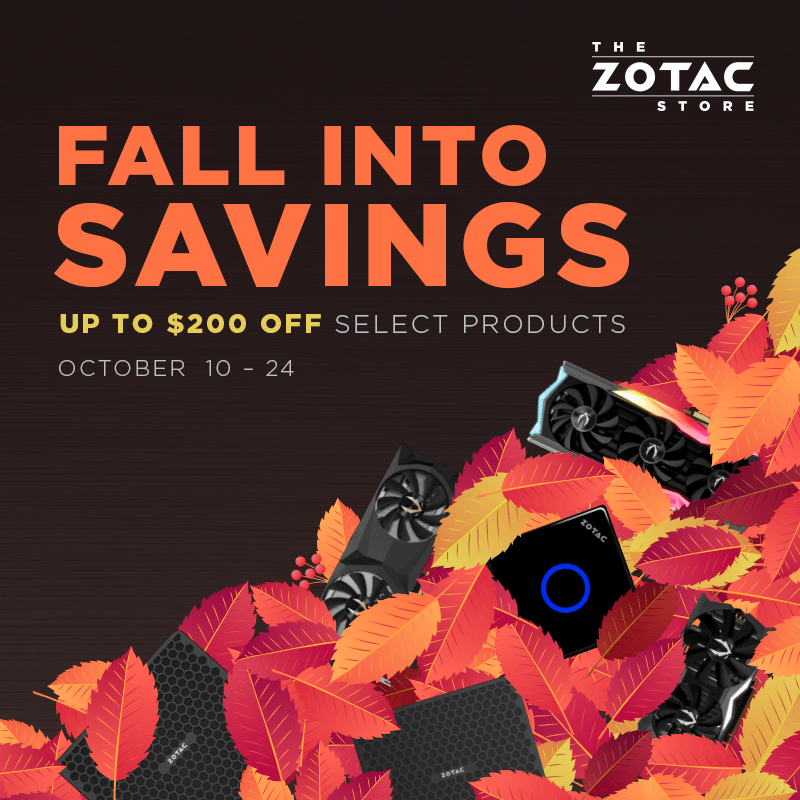 Fall Into Savings at The ZOTAC STORE (US Residents only) r/ZOTAC