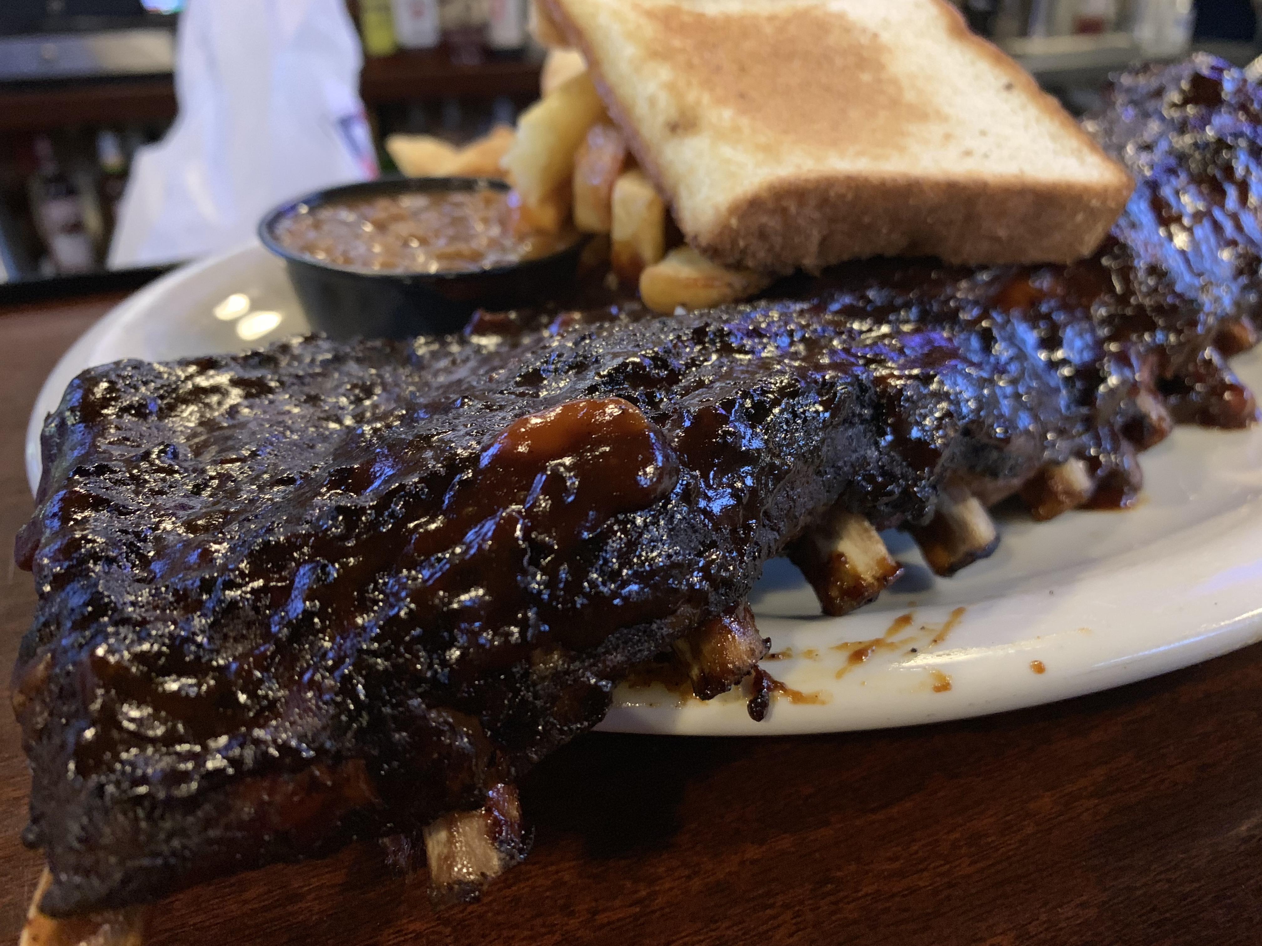 Full rack of ribs, Memphis style. FoodPorn