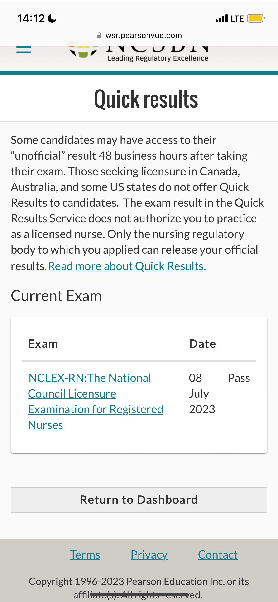 I PASSED!!! Got the good pop up after the test but I just wanted to be