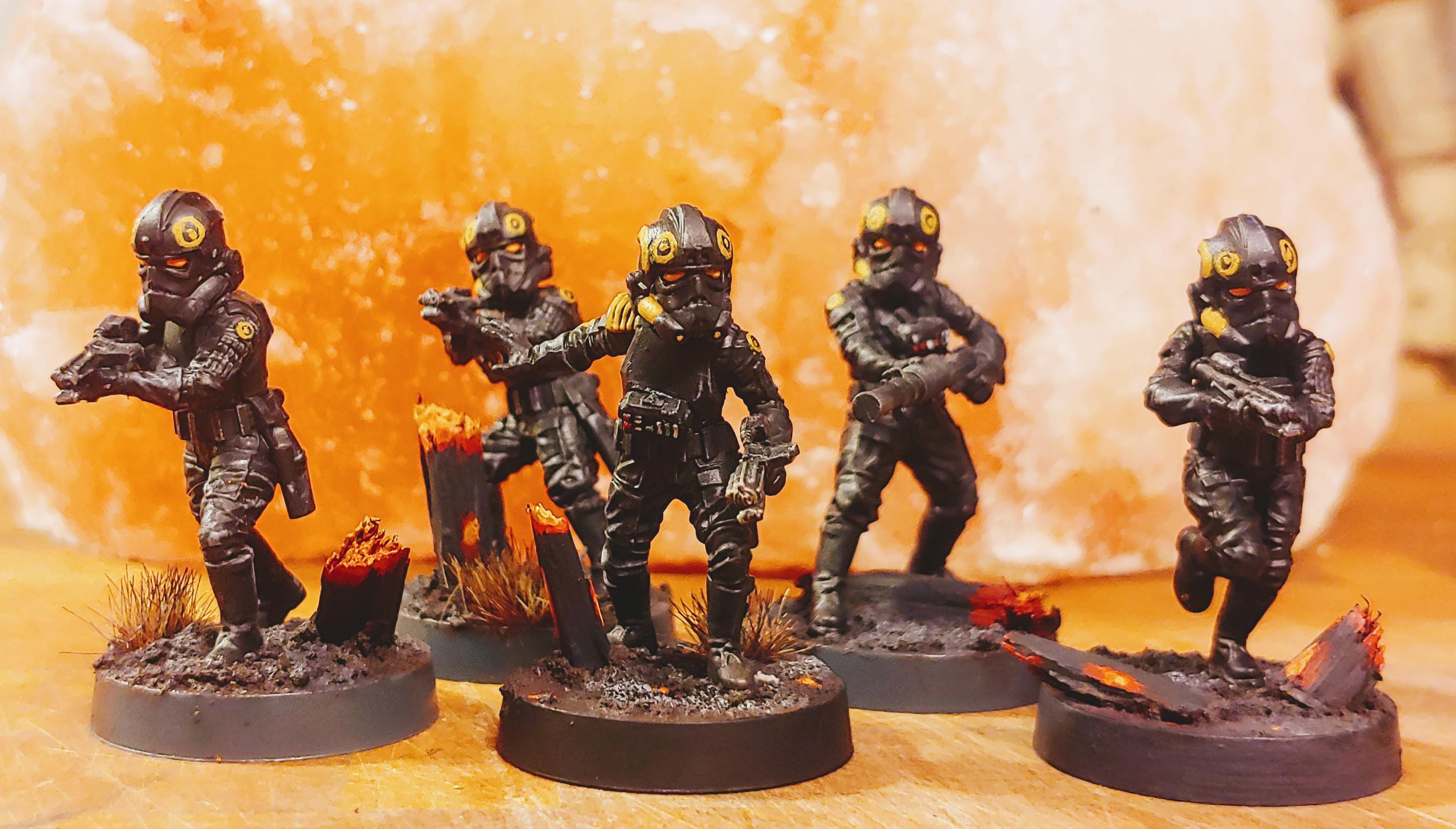 Starwars Legion Imperial Special Forces. Very happy with how the bases