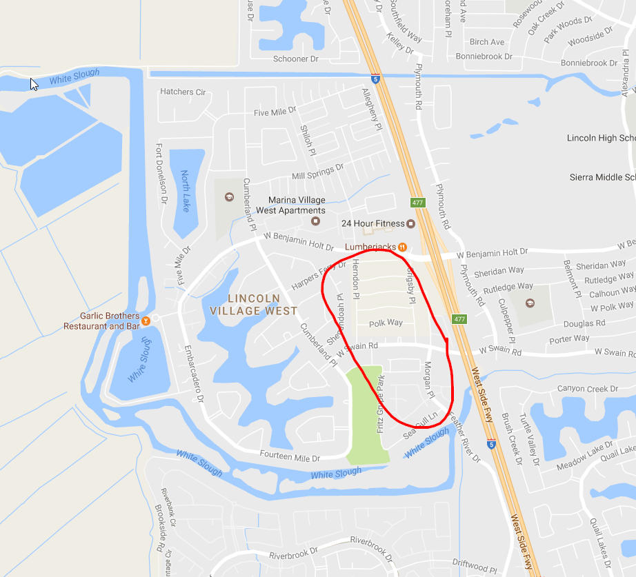 How safe are the neighborhoods just east of Lincoln Village? The ones branching off of W. Swain