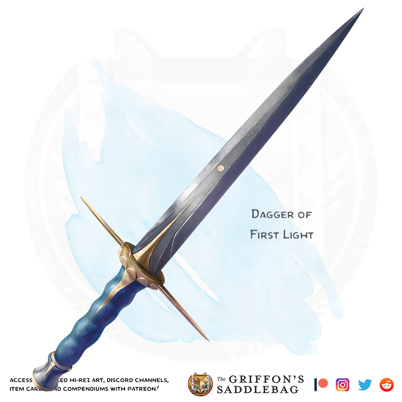 {The Griffon's Saddlebag} Dagger of First Light Weapon (dagger) r