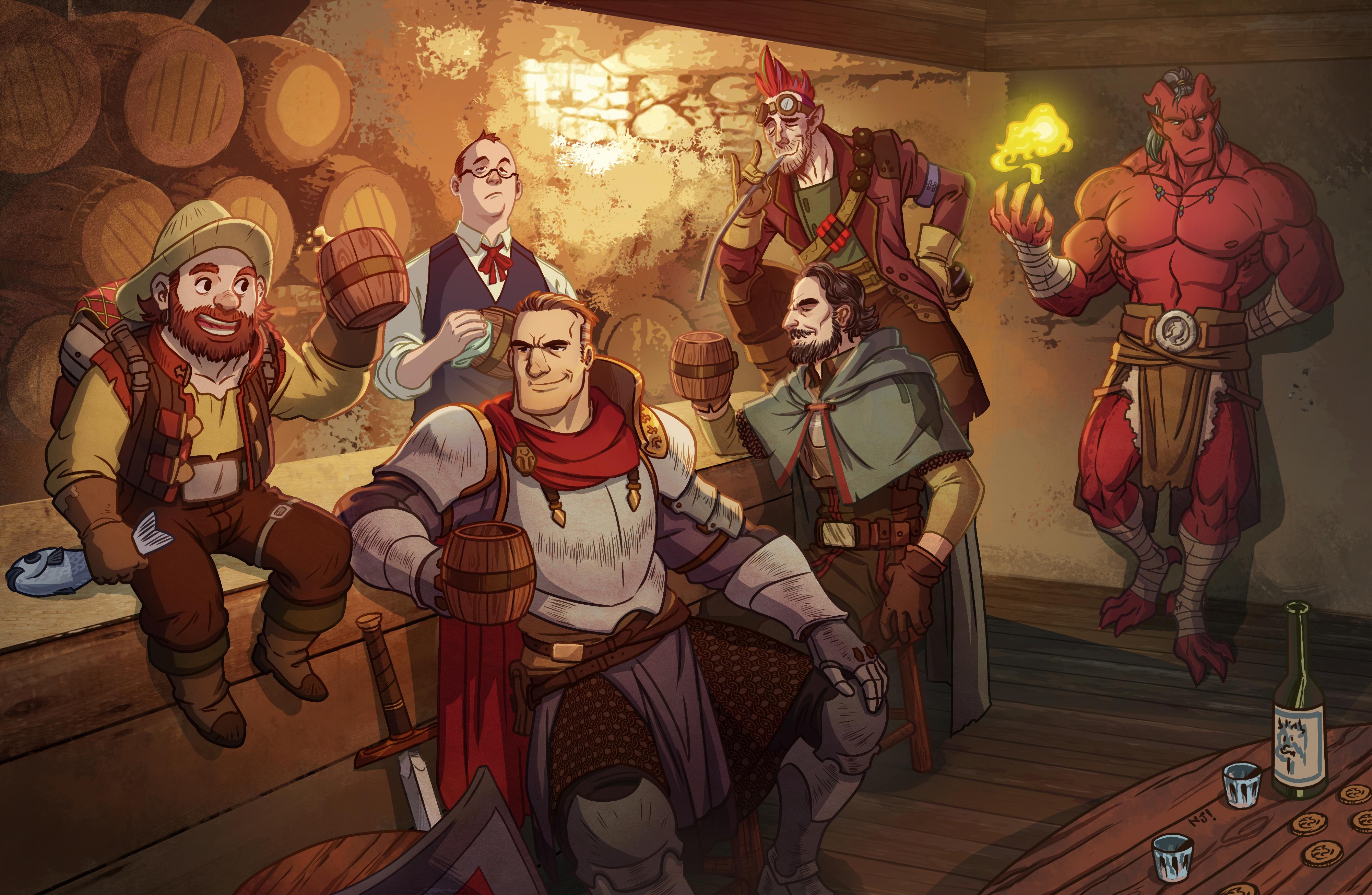 Commission to celebrate our awesome Dungeon r/characterdrawing