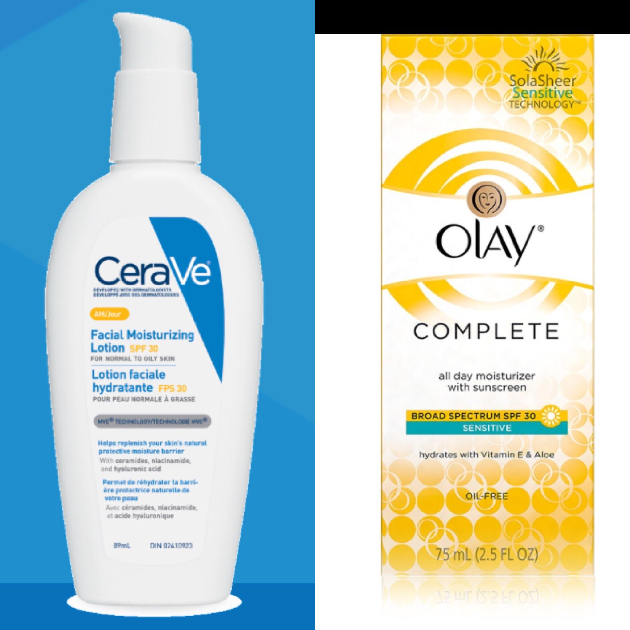 [Product Question] CeraVe vs Olay moisturizer with spf