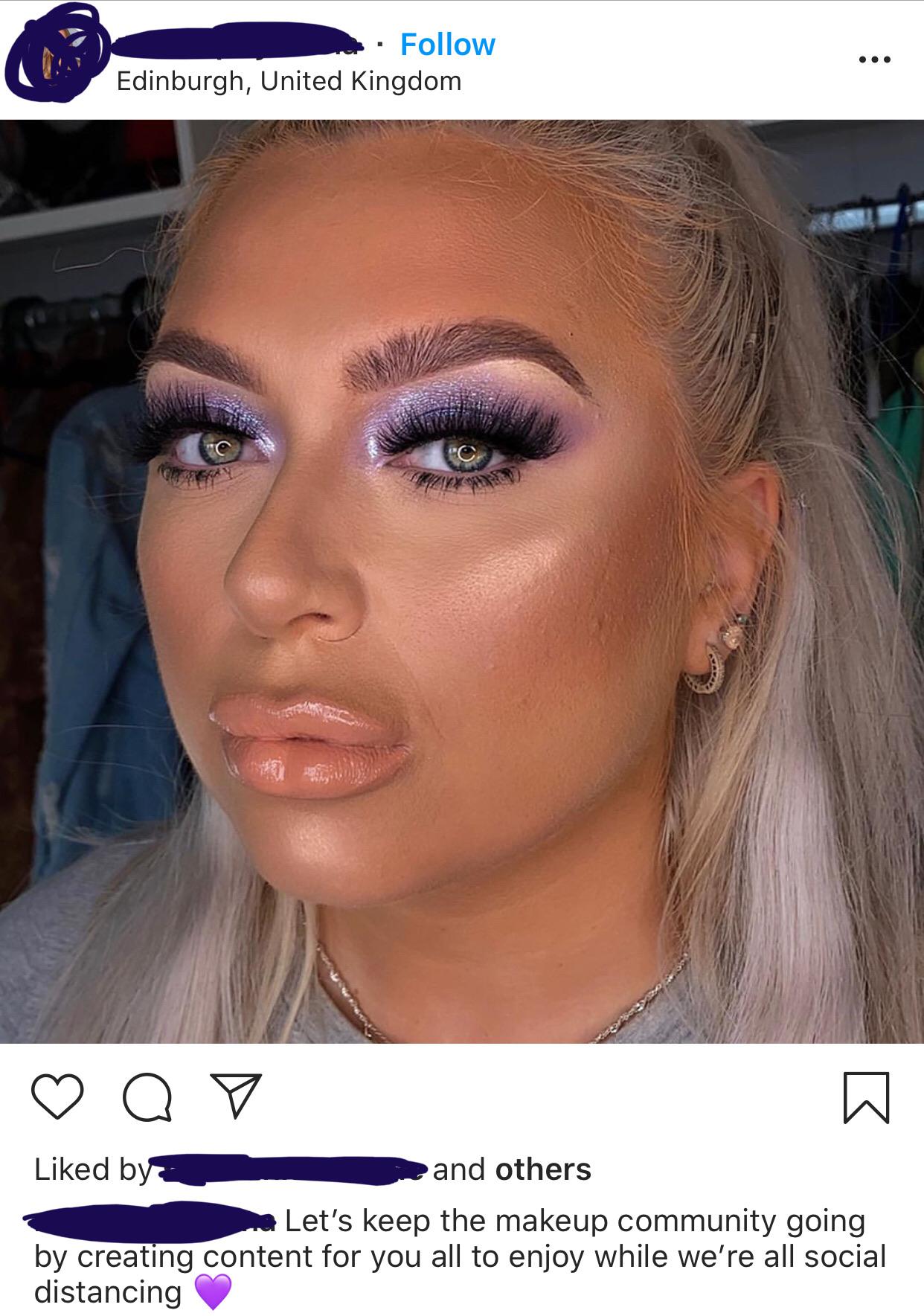Beef lips and foundation all up in her hair r/BadMUAs
