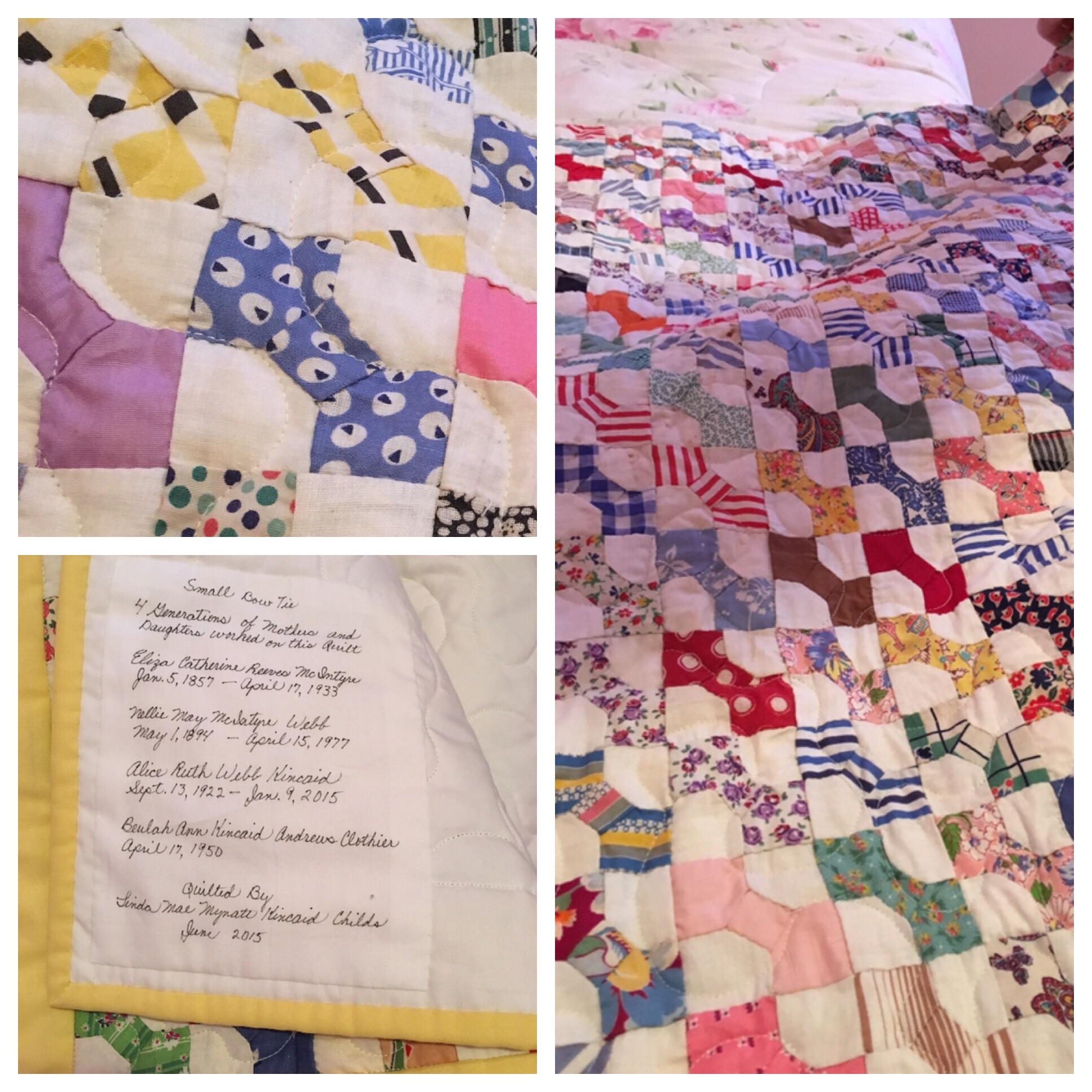 My friend’s quilt she allowed me to share with you. It was started in