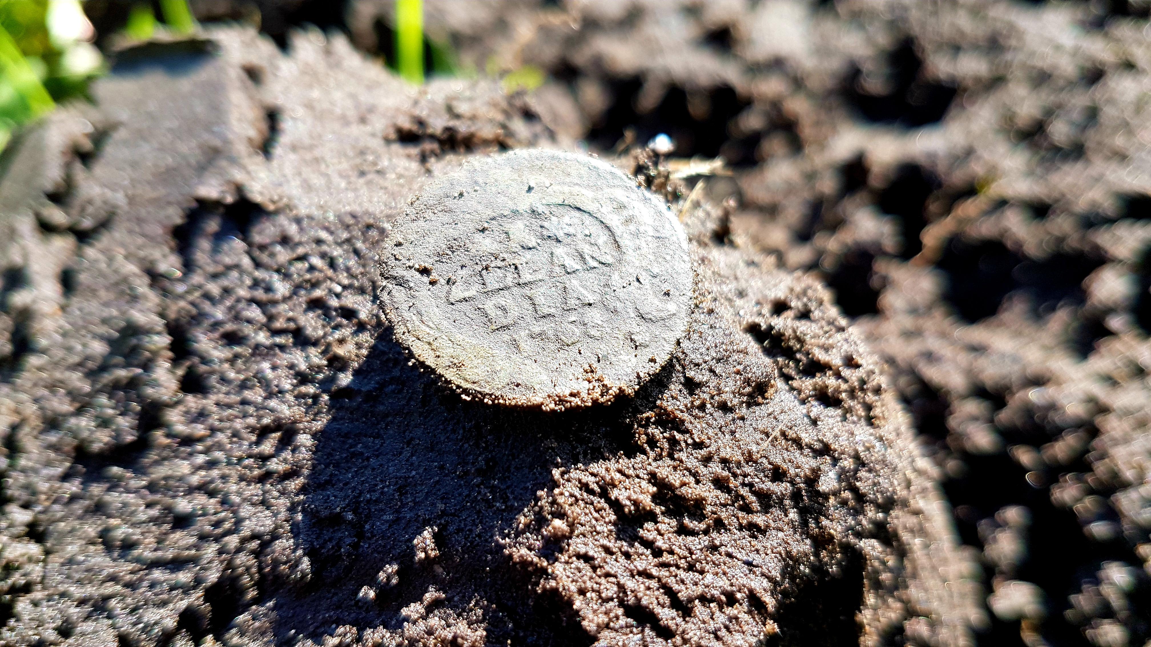 Dug this 252 year old copper coin today! Ground preserved it well