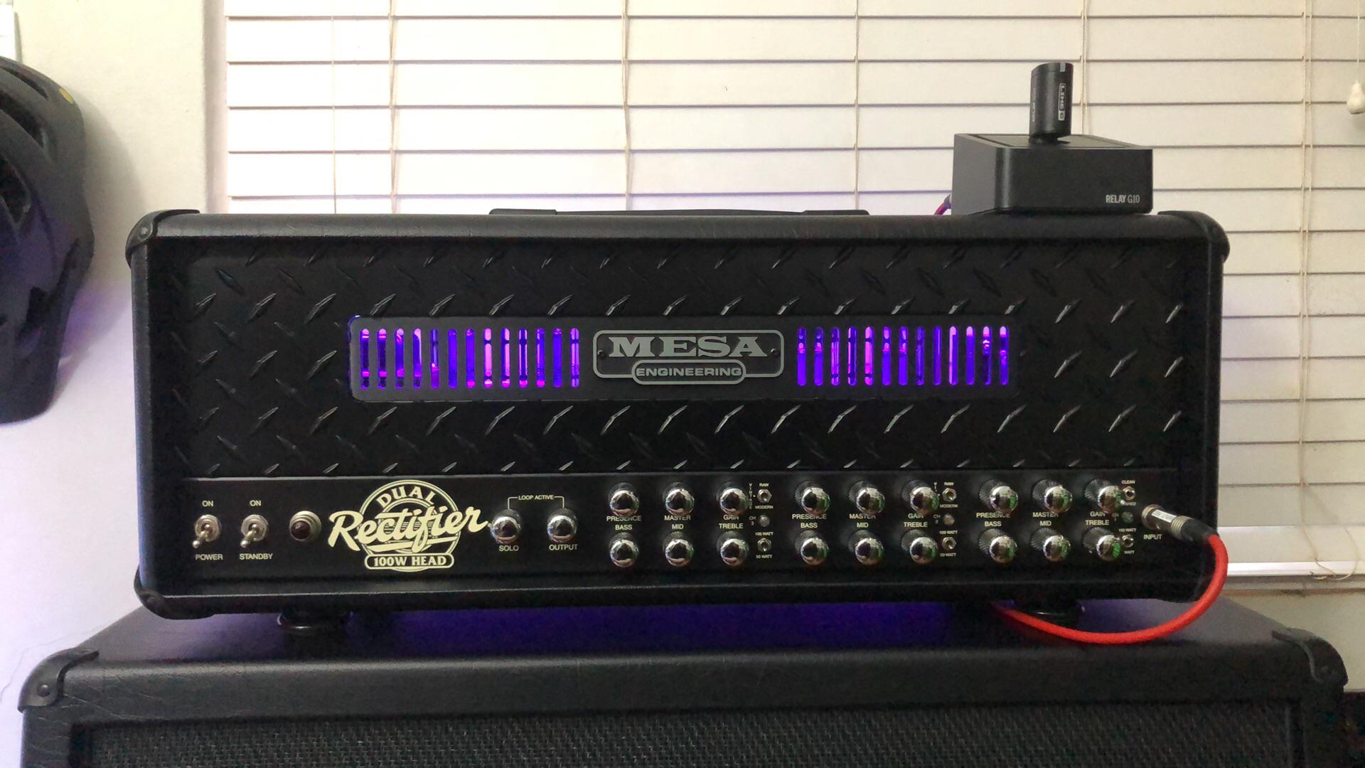 Added led lights to my dual rec r/MesaBoogie