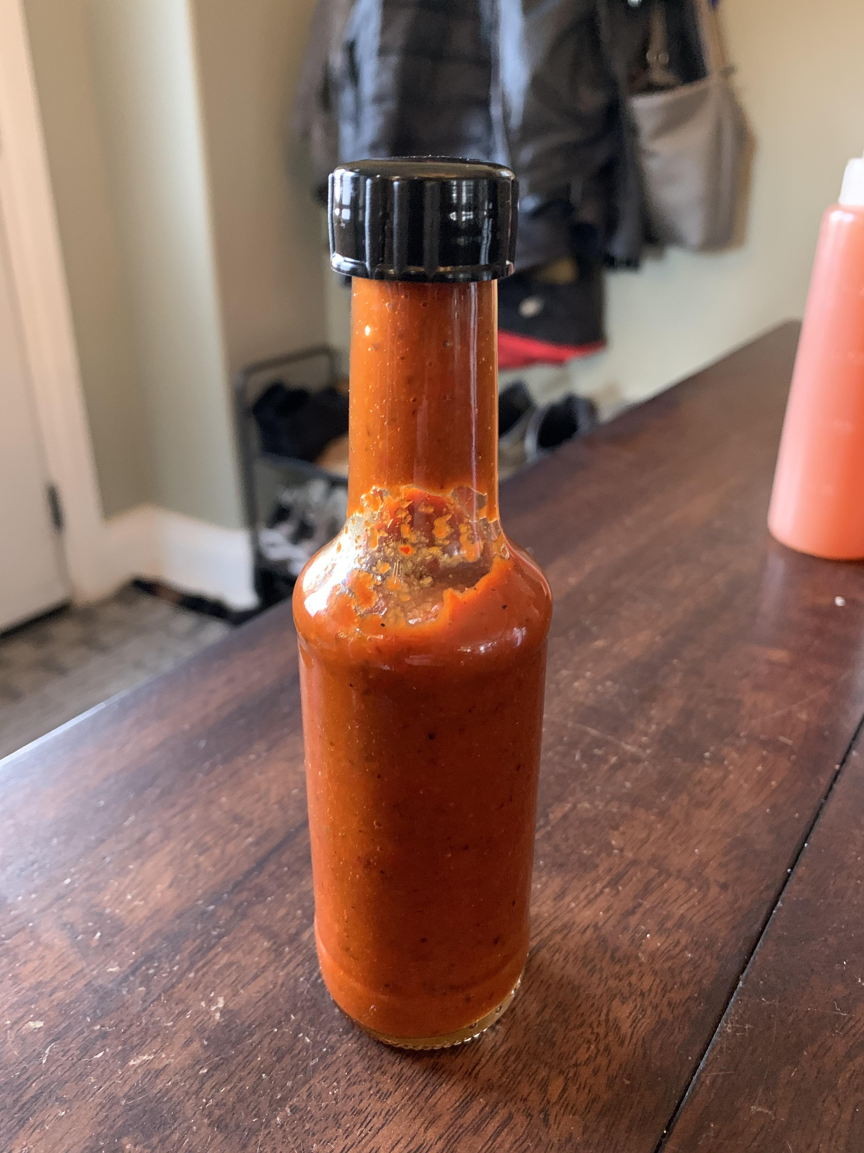 Thai chilli fermented hot sauce my buddy made this week. Turned out