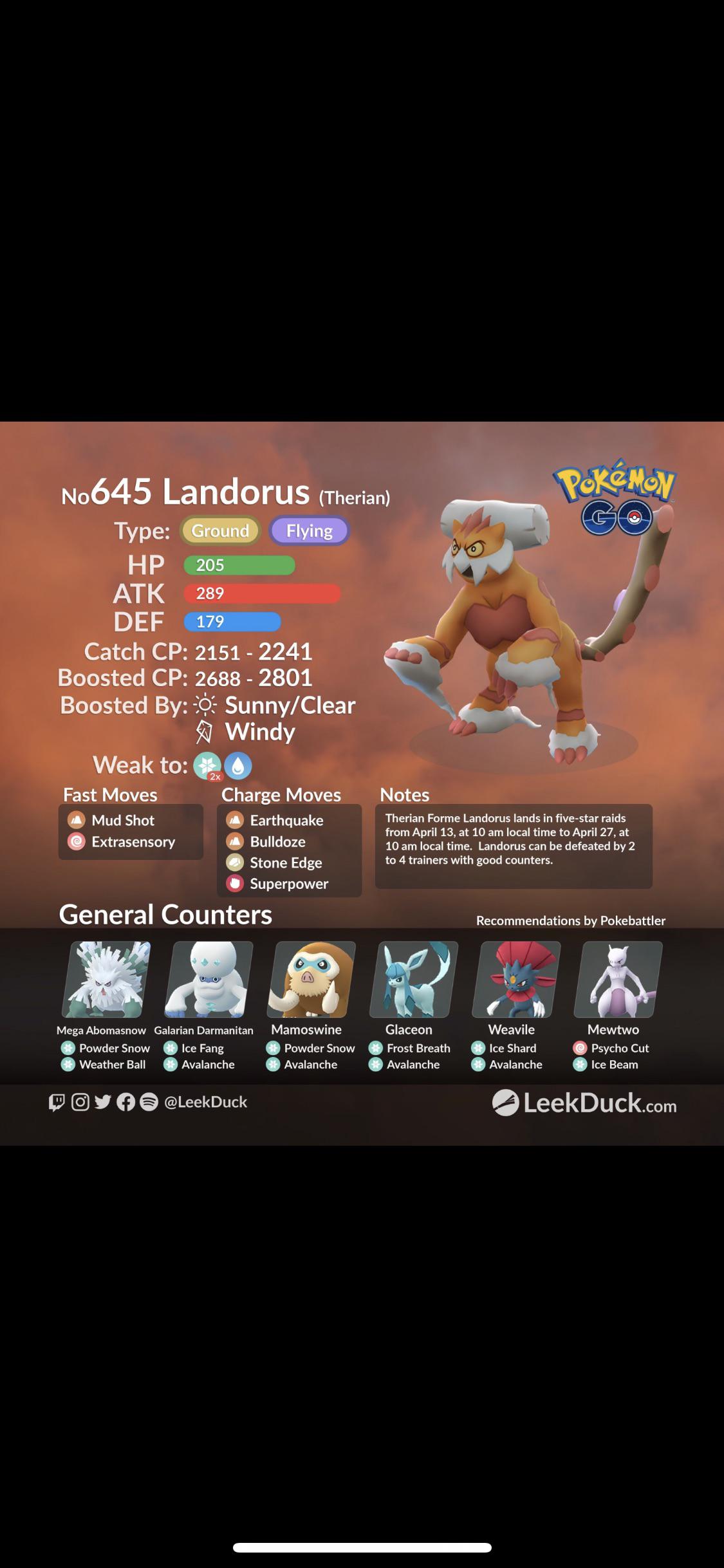 Landorus Pokemon Go