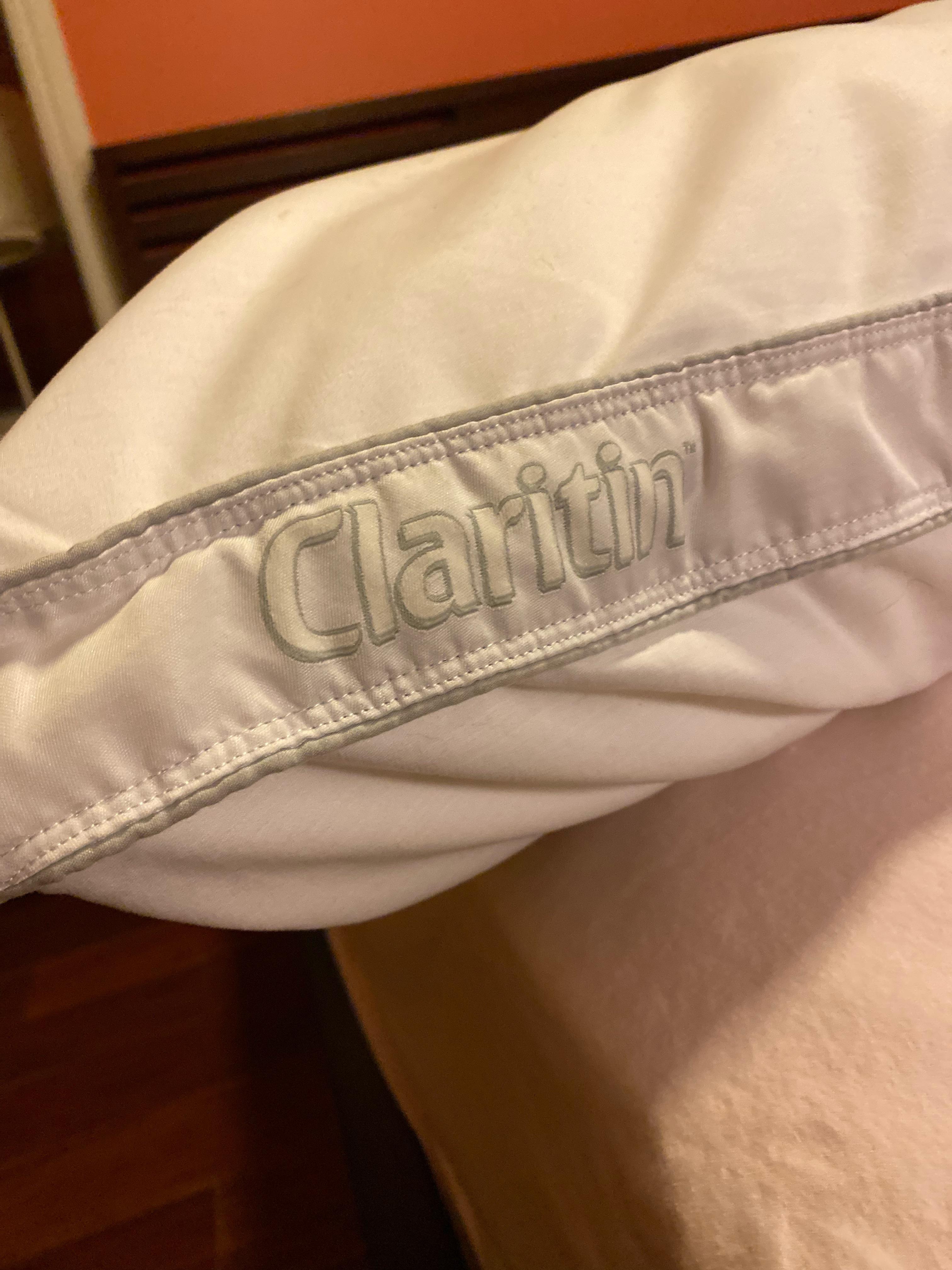 Sometimes the drug promo materials get a bit weird. Claritin pillow