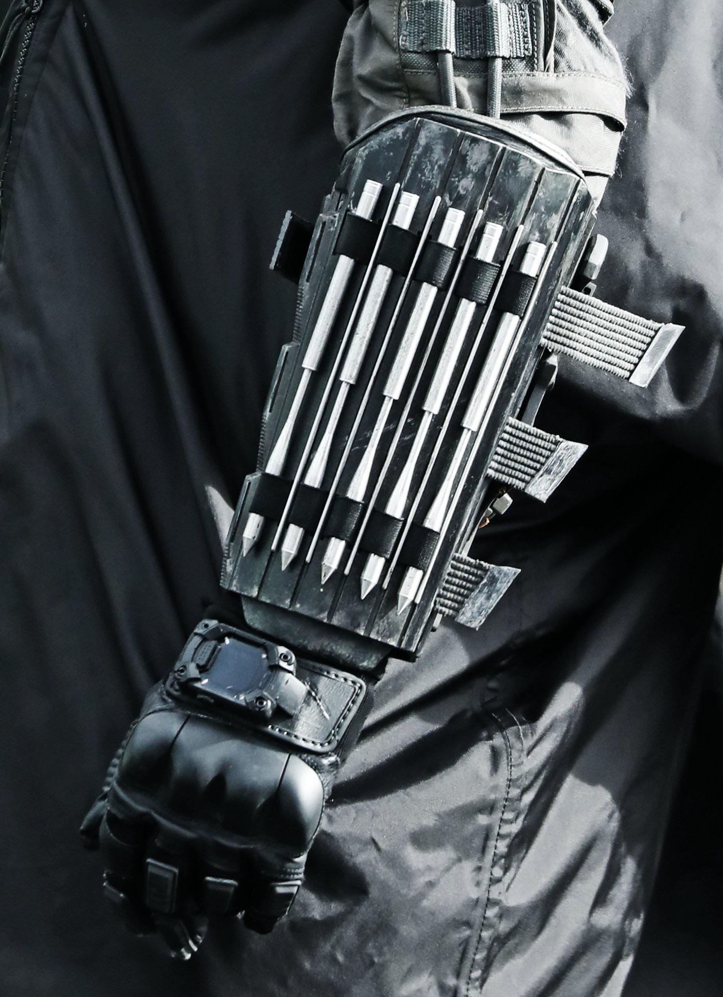 DISCUSSION A closet look at forearm guard and arrows (?) on the