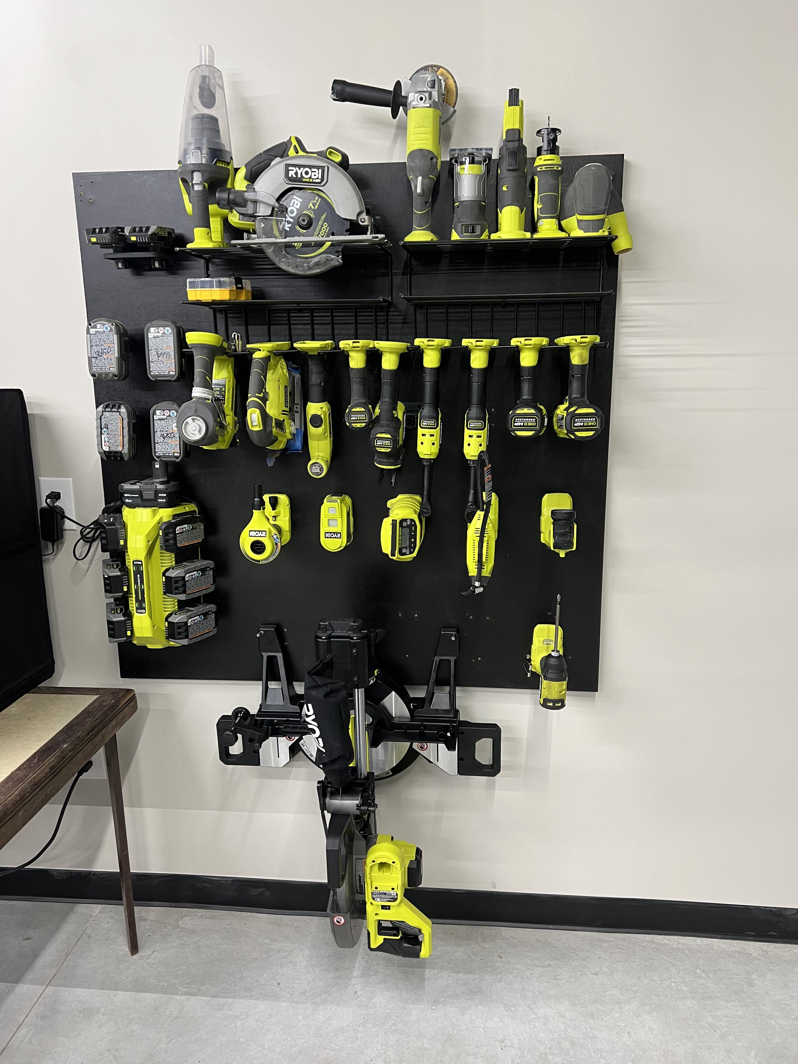 How am I doing with my Ryobi wall? r/ryobi