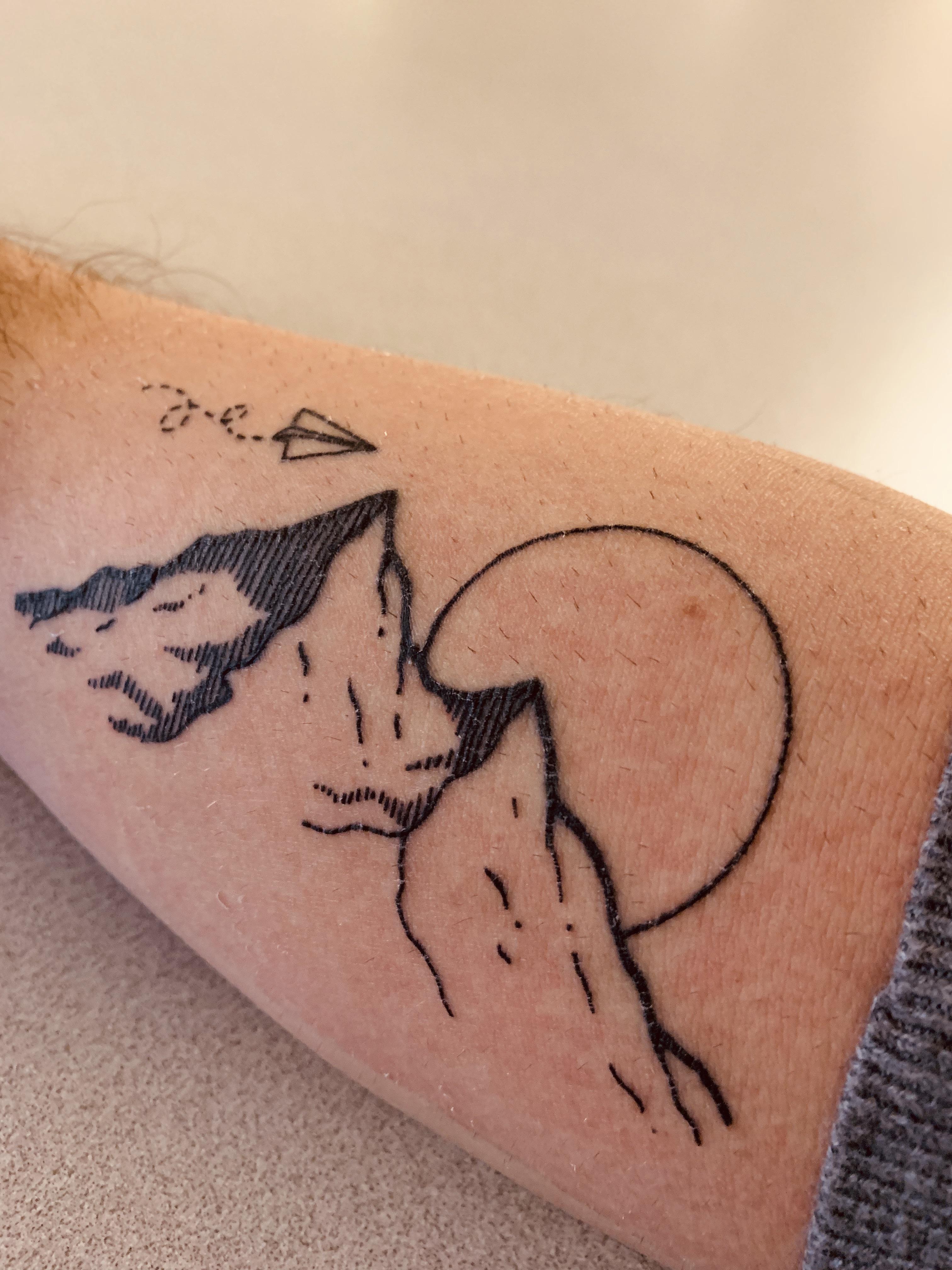 Coors Light Mountain Tattoo