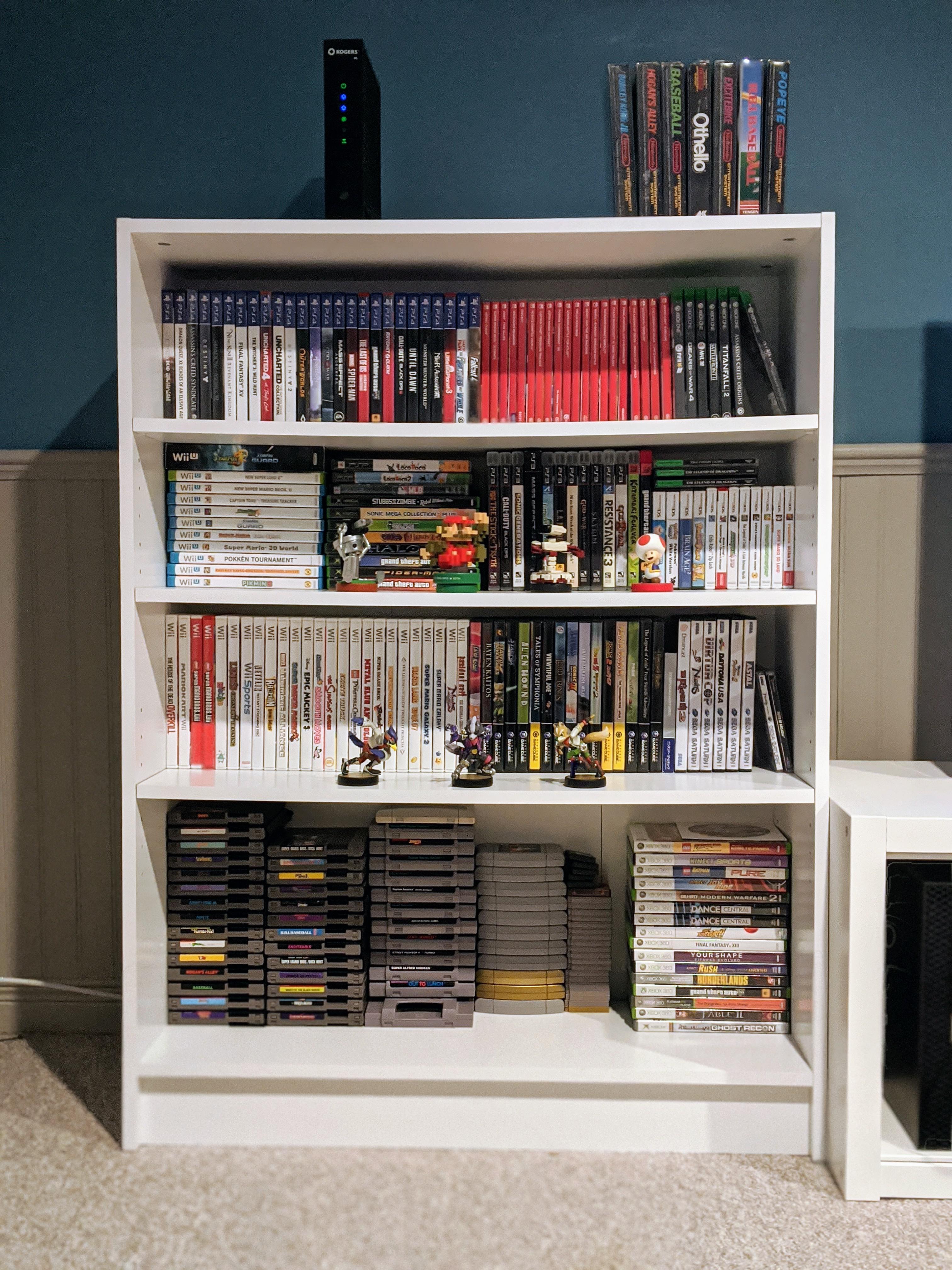 Recently moved. Finally got my modest game collection back onto it's