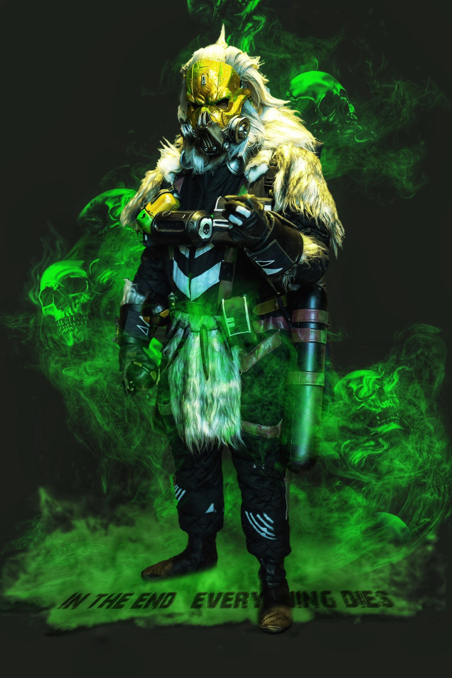 [Self] Friend did an amazing edit of my Caustic Cosplay From Apex Legends as a surprise. Love it