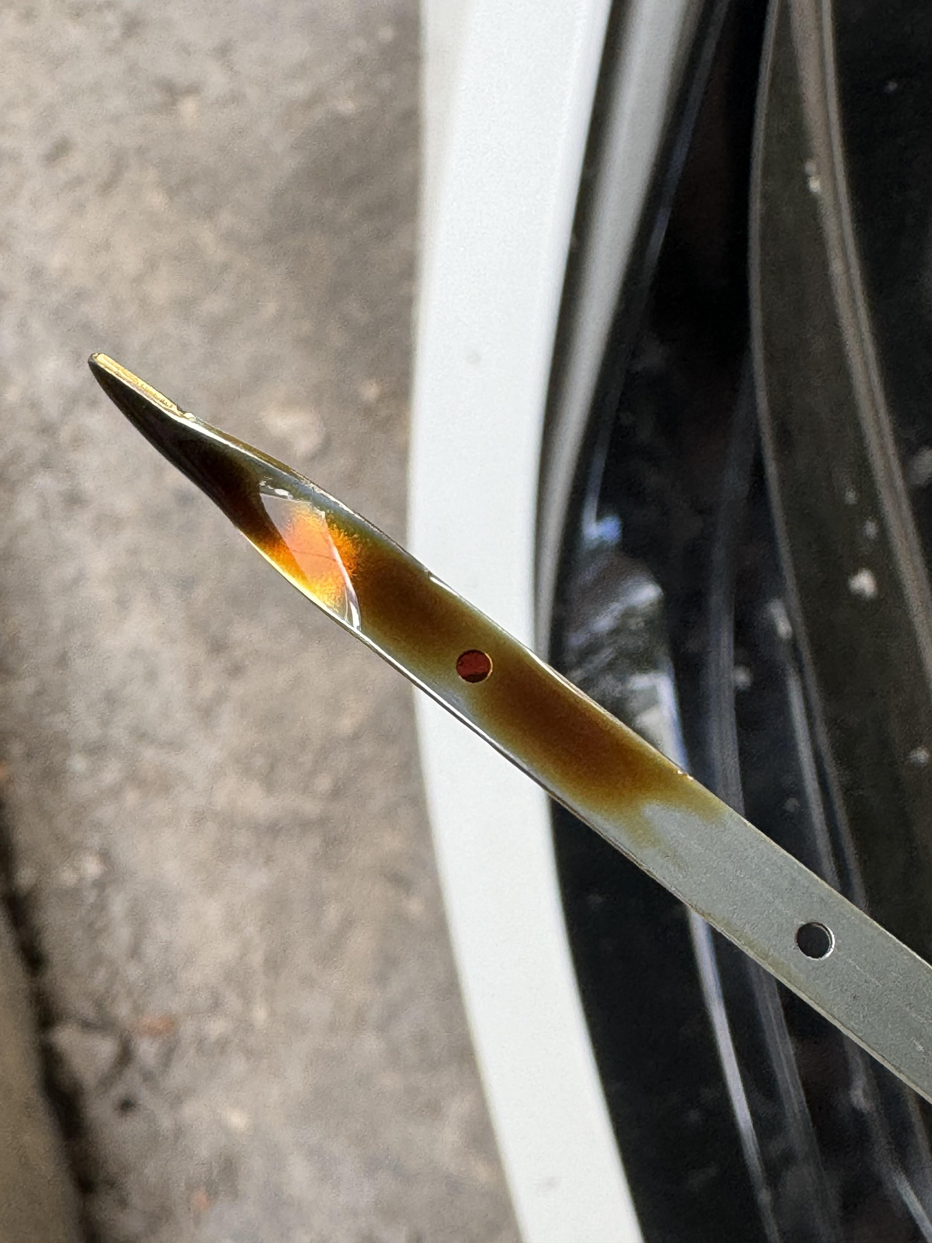 I recently pulled the dipstick on my car, I noticed the color was