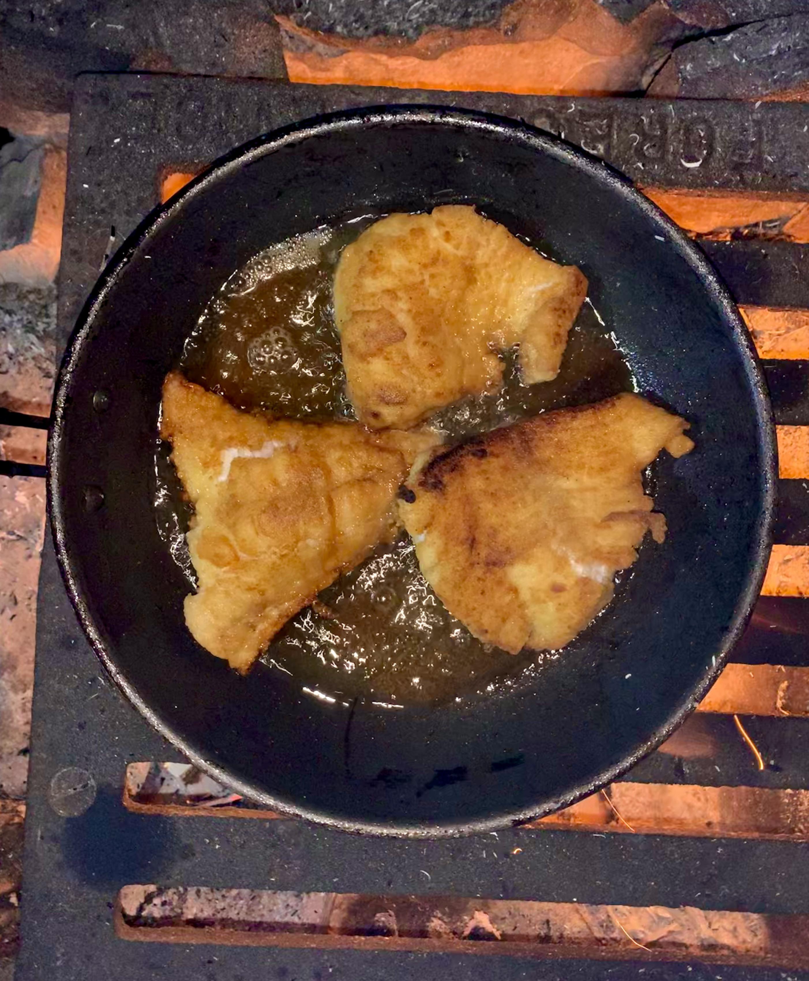 [homemade] Walleye shore lunch food