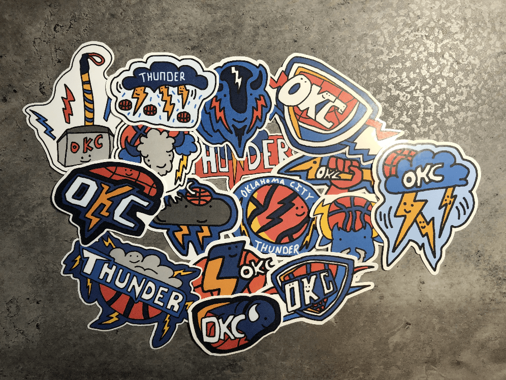 Thunder Gameday Stickers! r/Thunder