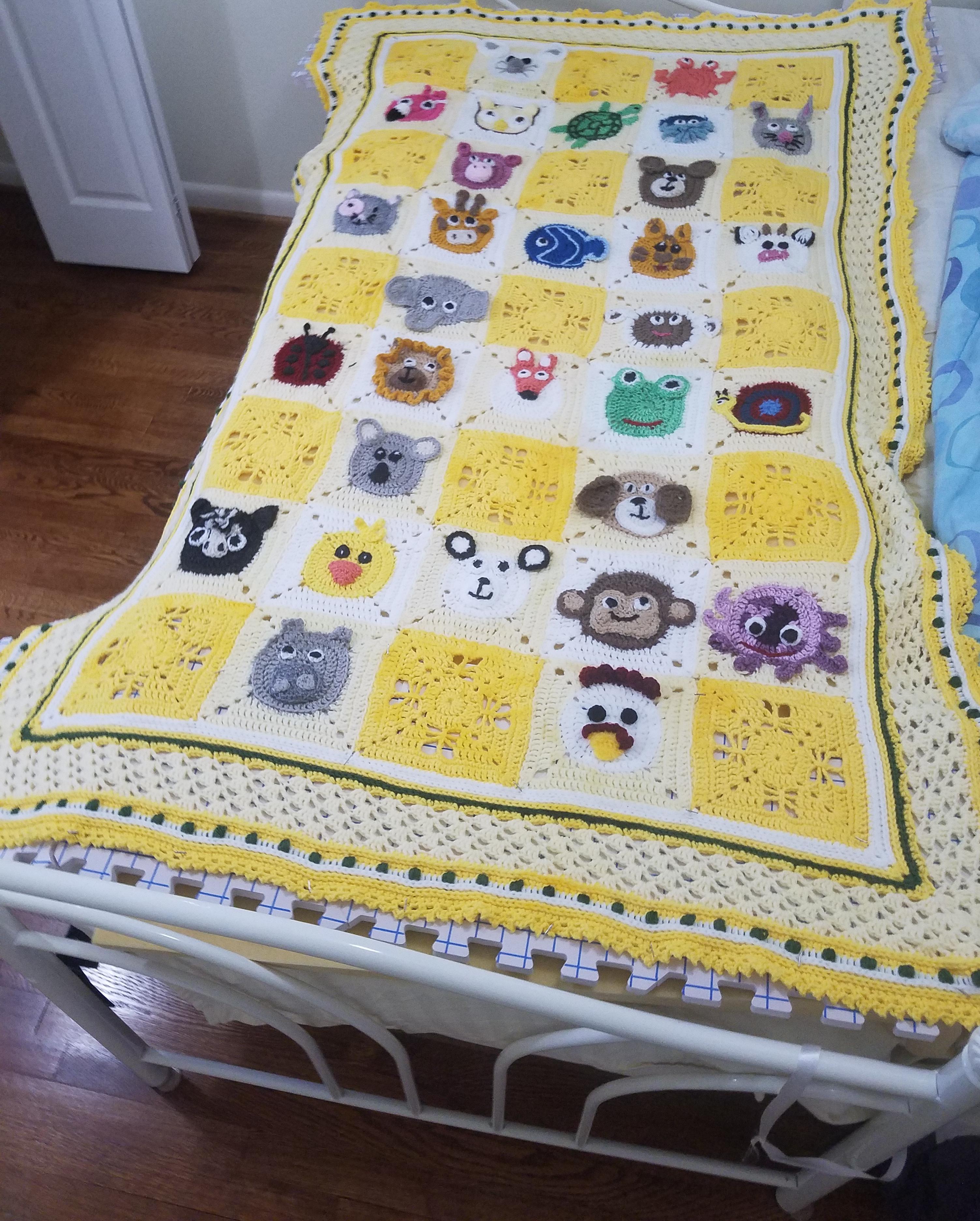 Animal blanket r/crochet