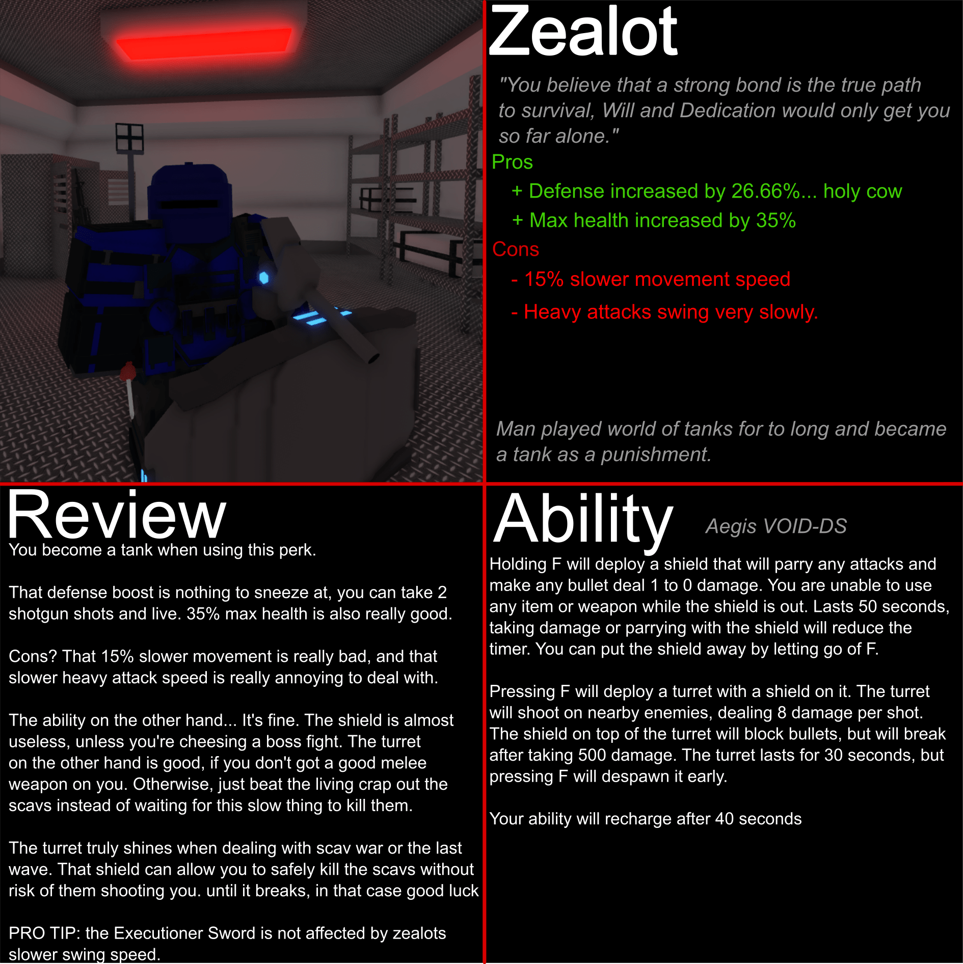 Decaying Winter perk reviews Part 15, Zealot r/decayingwinter