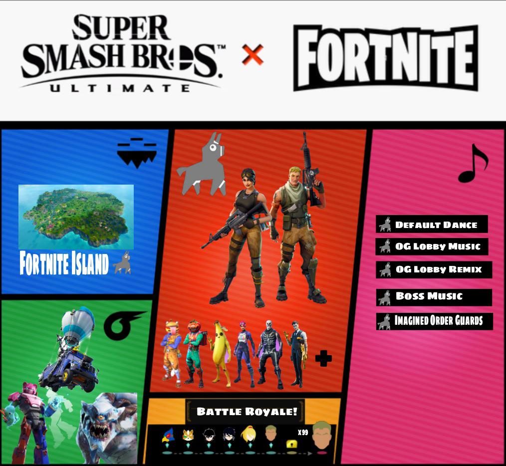 My idea for a Fortnite character in Smash Brothers! r/FortNiteBR