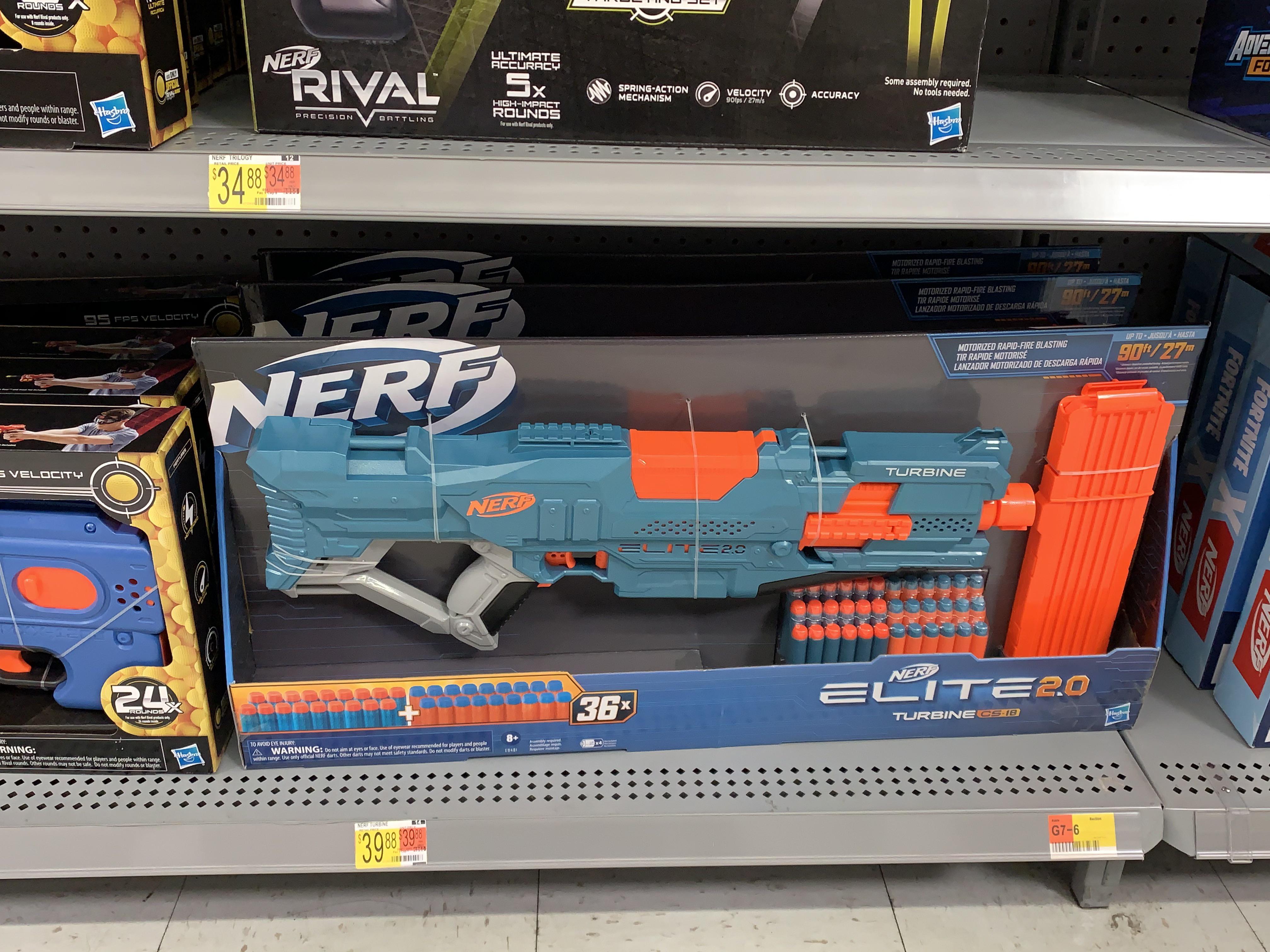 Nerf Elite 2.0 Turbine CS18 at Long Beach Walmart! r/Nerf