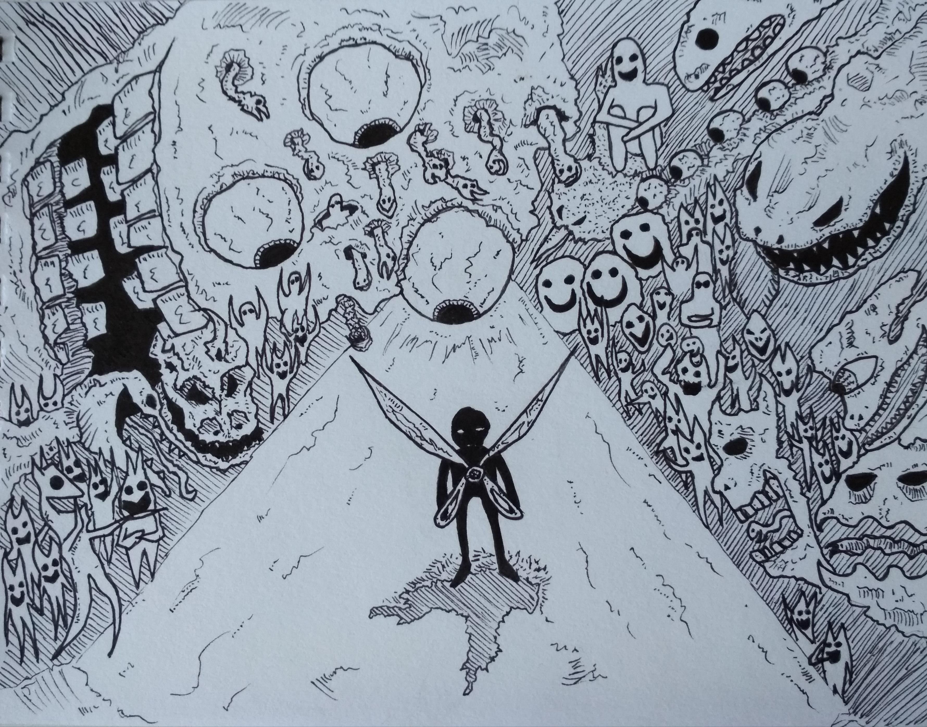 Illustration Social Anxiety Art Illustration of Many Recent Choices