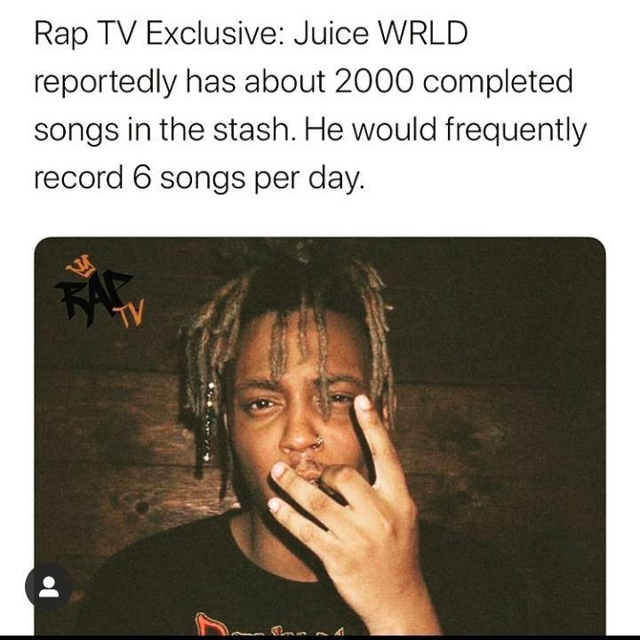 I'm not sure if this is real but I'm sure it might be. Juice WRLD did