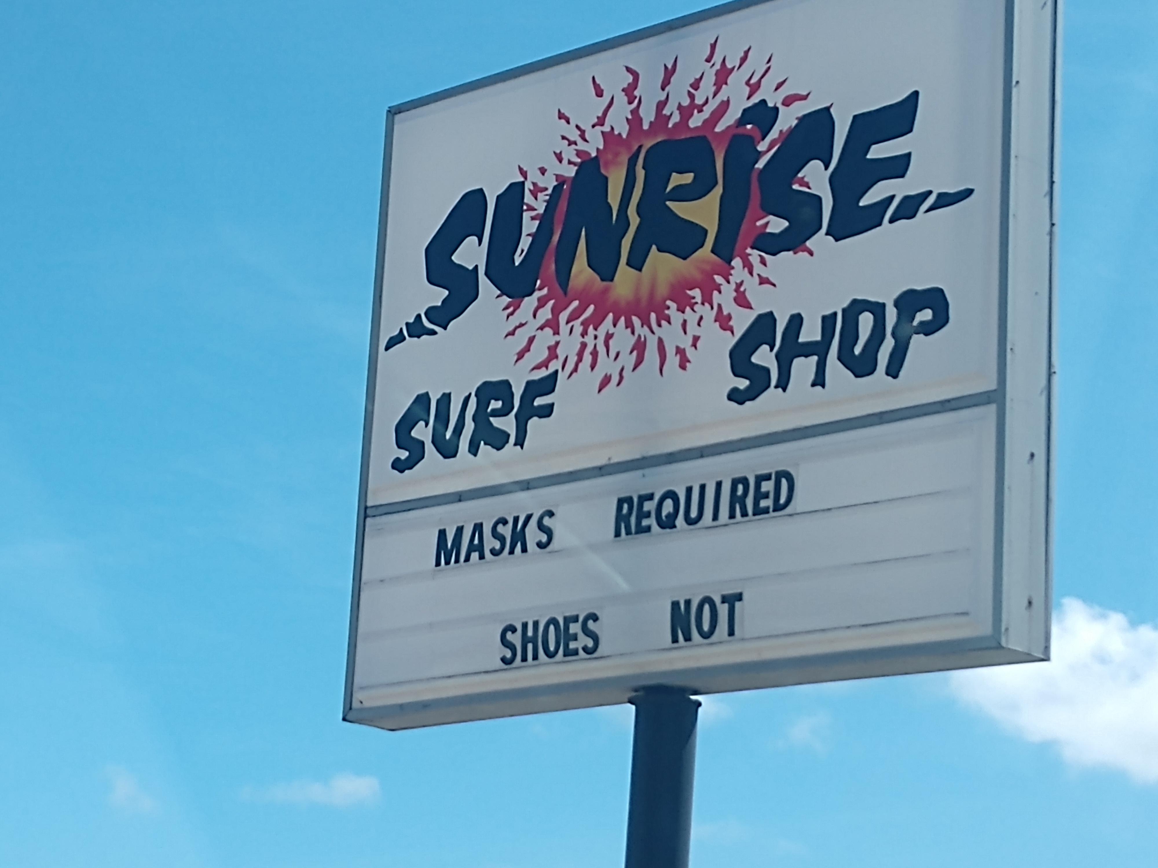 Thank you Sunrise Surf Shop!! Made me laugh. r/jacksonville