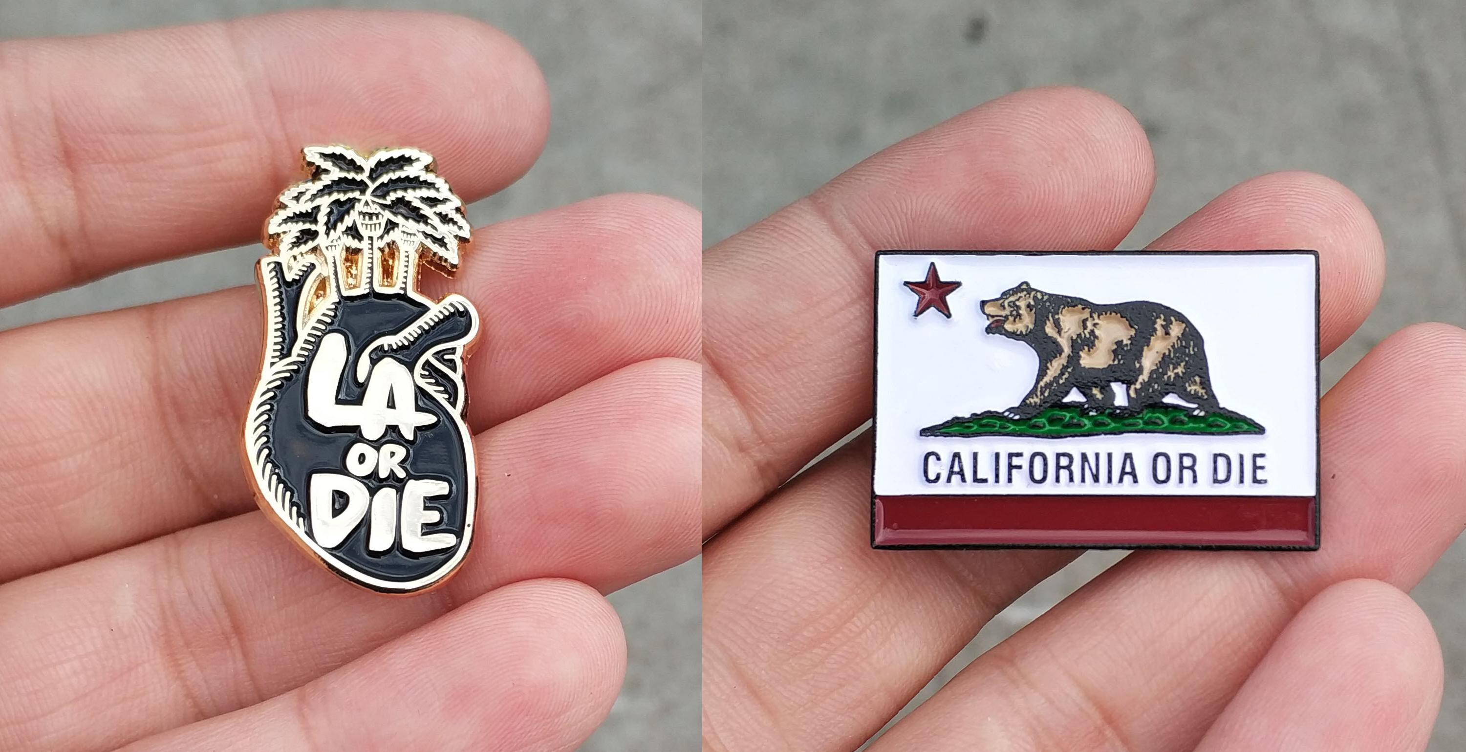 I started making enamel pins a few months ago and wanted to show my love for LA and California