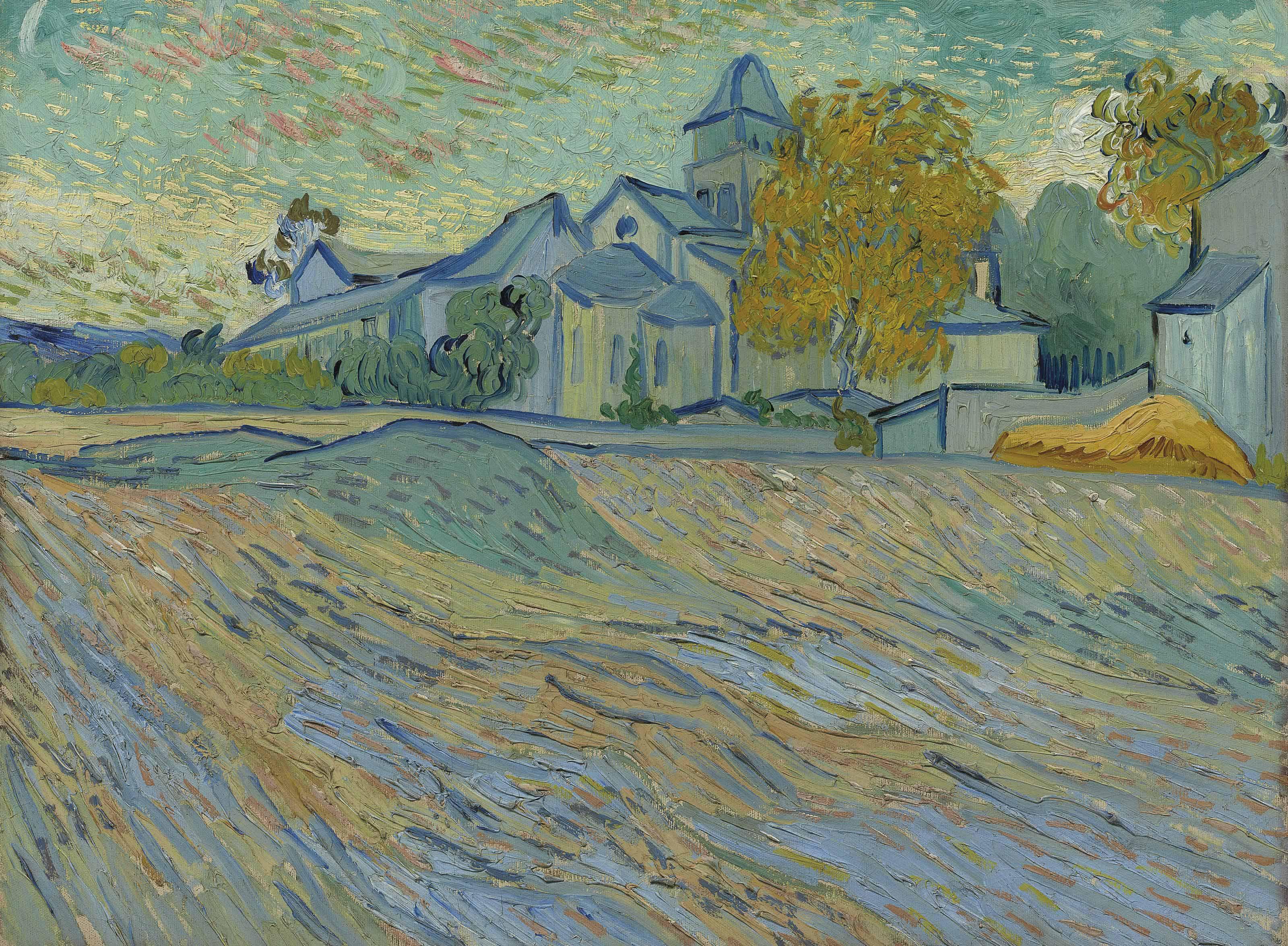 Vincent Van Gogh View of the Asylum and the Chapelle de SaintRémy