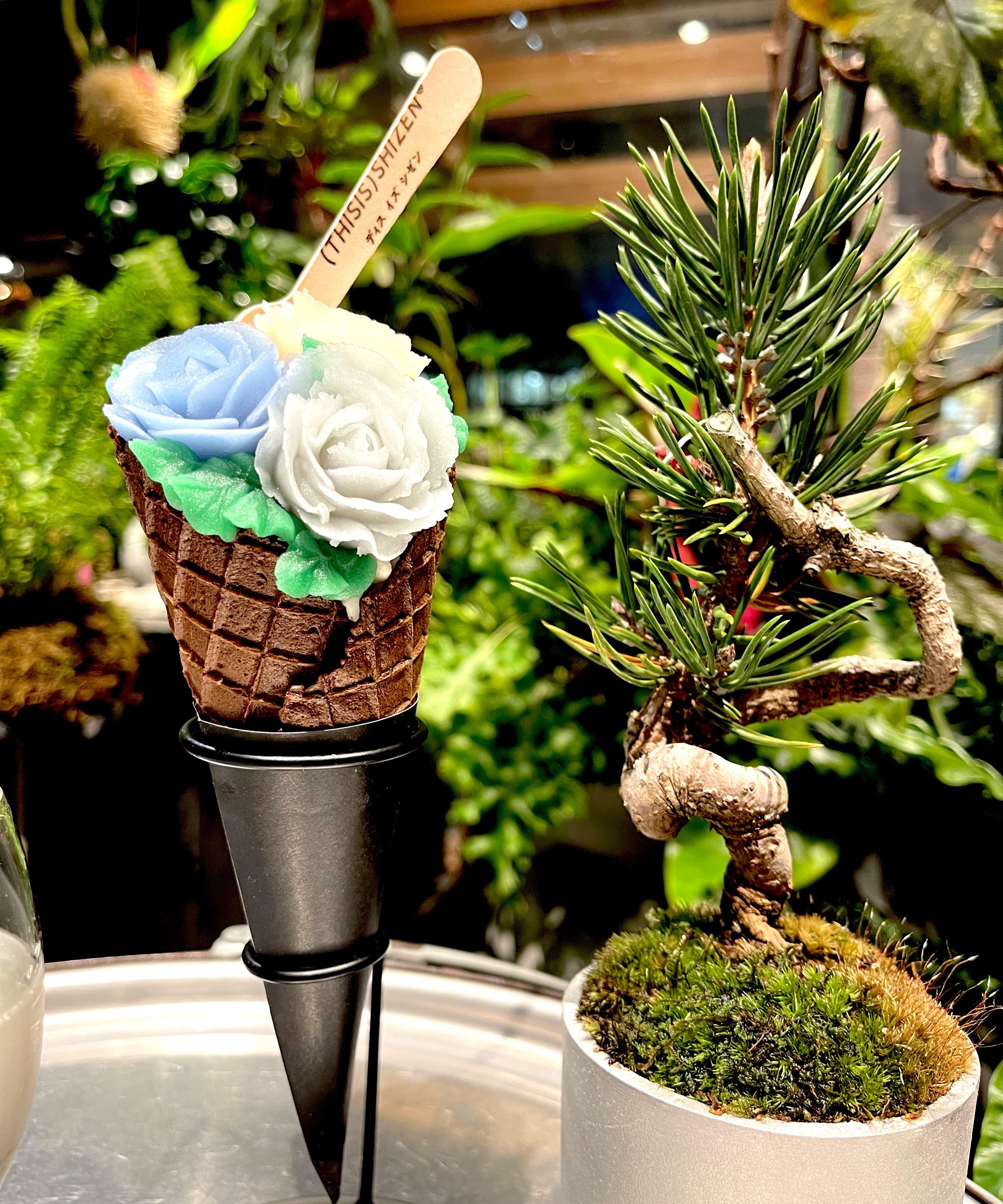 [OC] Flower ice cream at Shizen in Kyoto, Japan r/FoodPorn