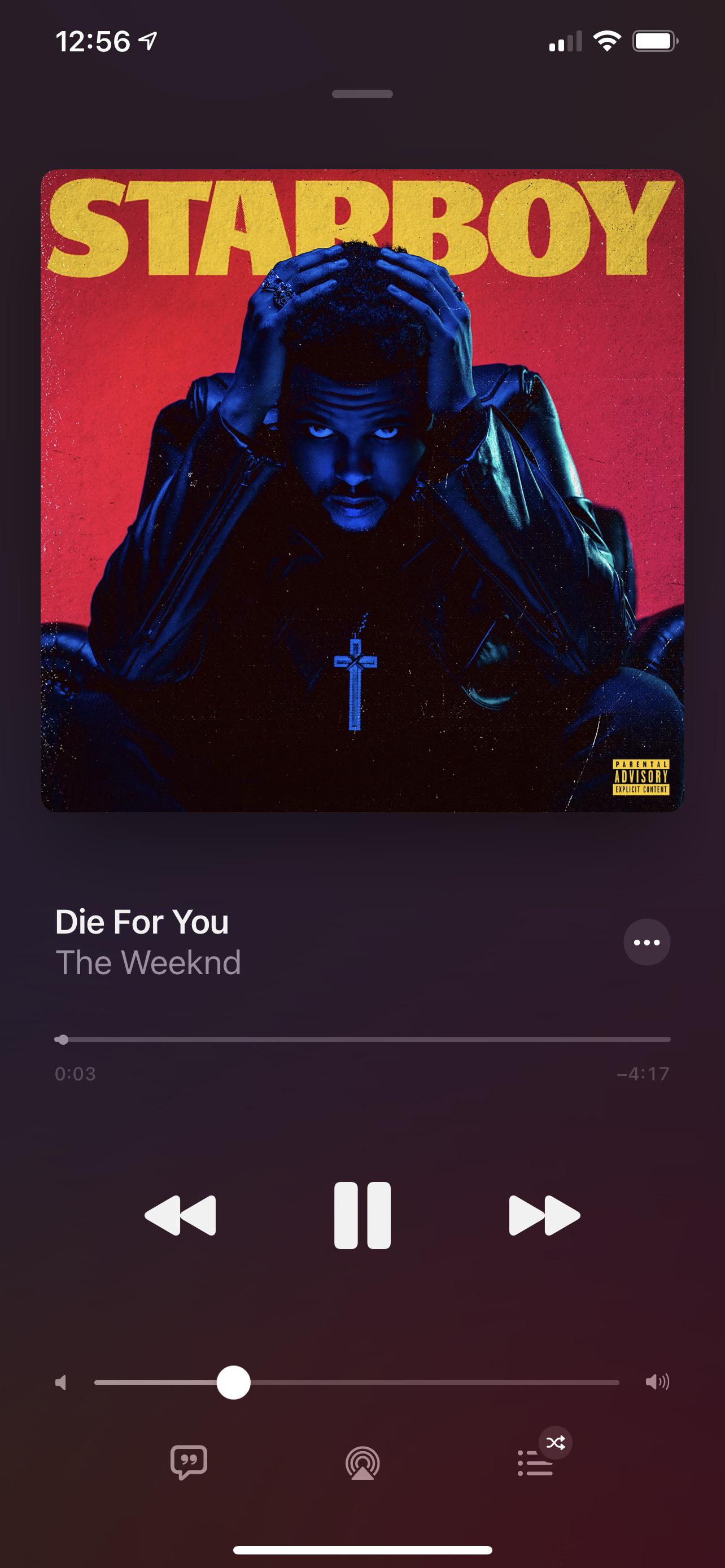 Die for you ️ such a beautiful beat and lyrics. In honor of it being