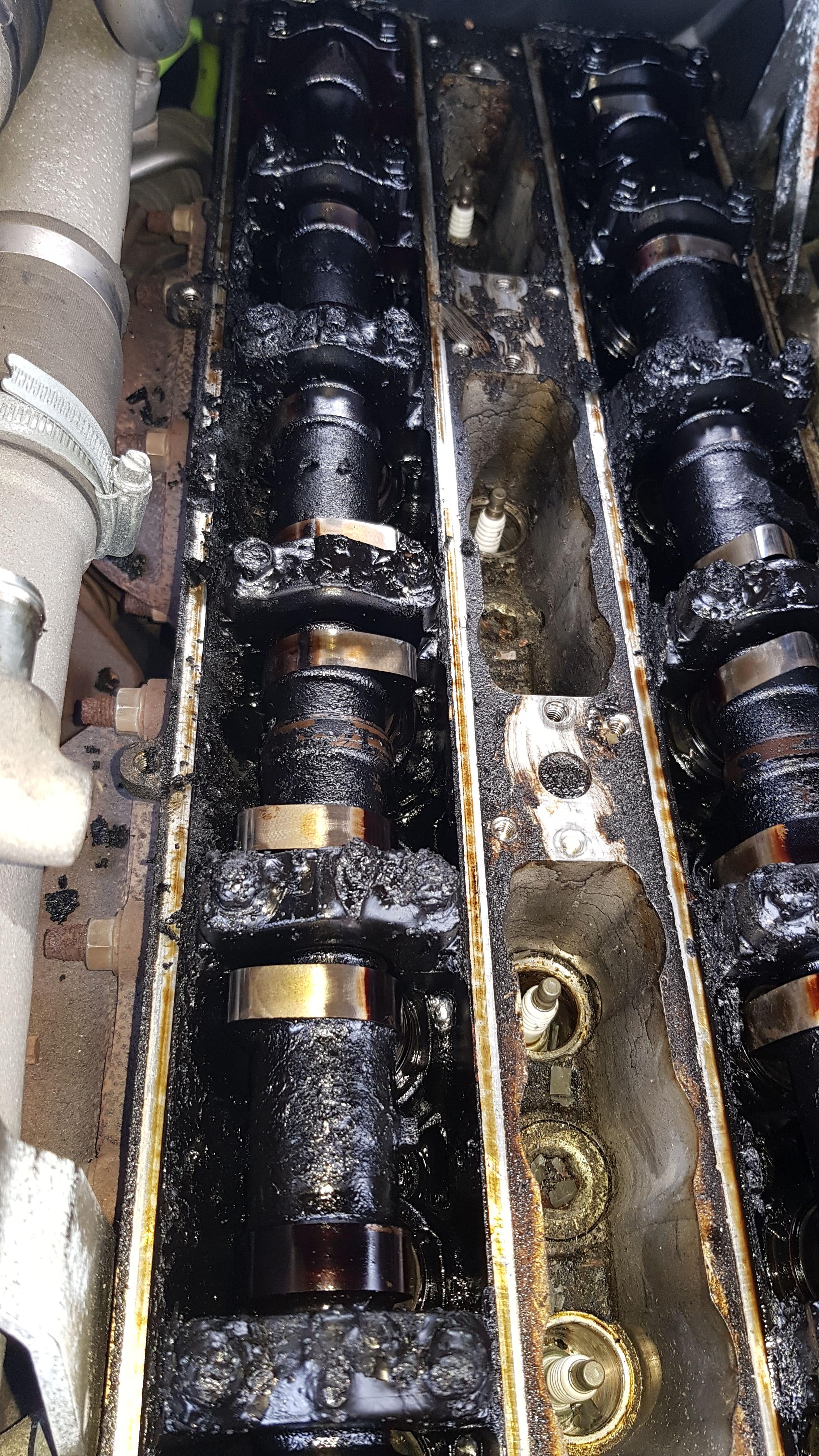 Changing valve cover gasket and noticed all this soft black gunk in