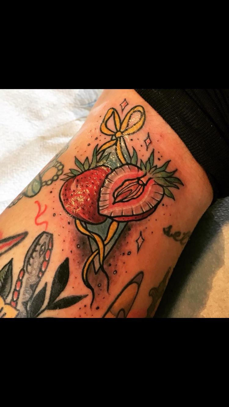 This strawberry tattoo.. mildlyvagina
