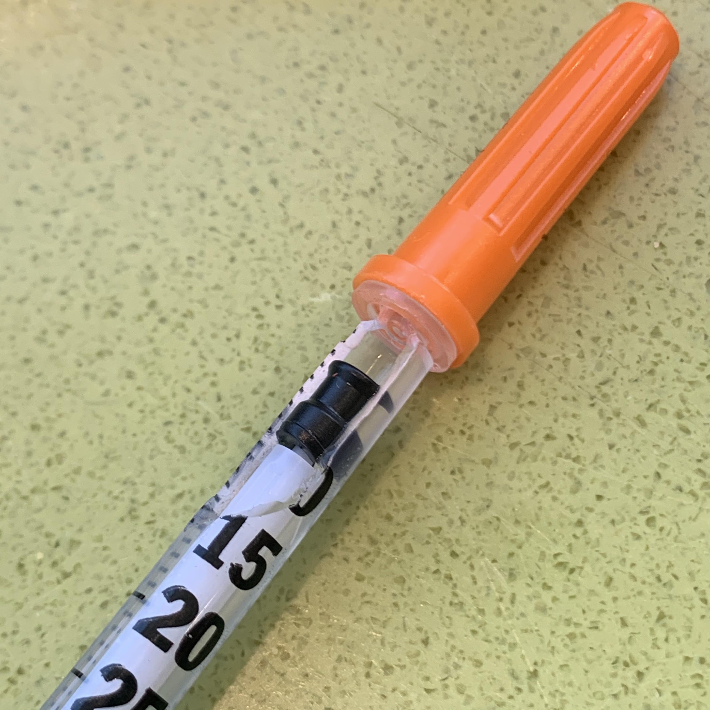 Guess I’m going to reuse a syringe at lunch. r/diabetes