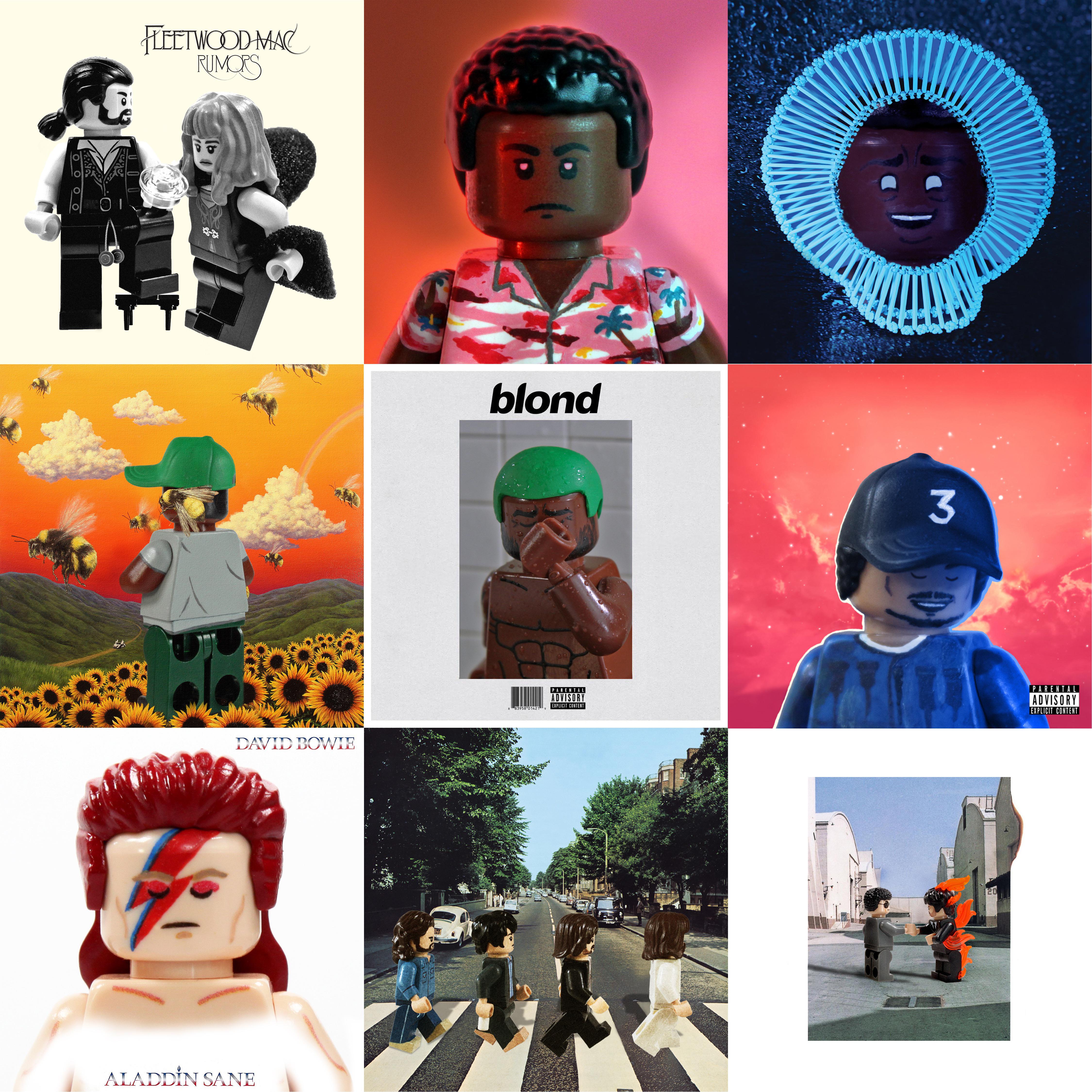 Recently I finished recreating my favorite albums covers with custom