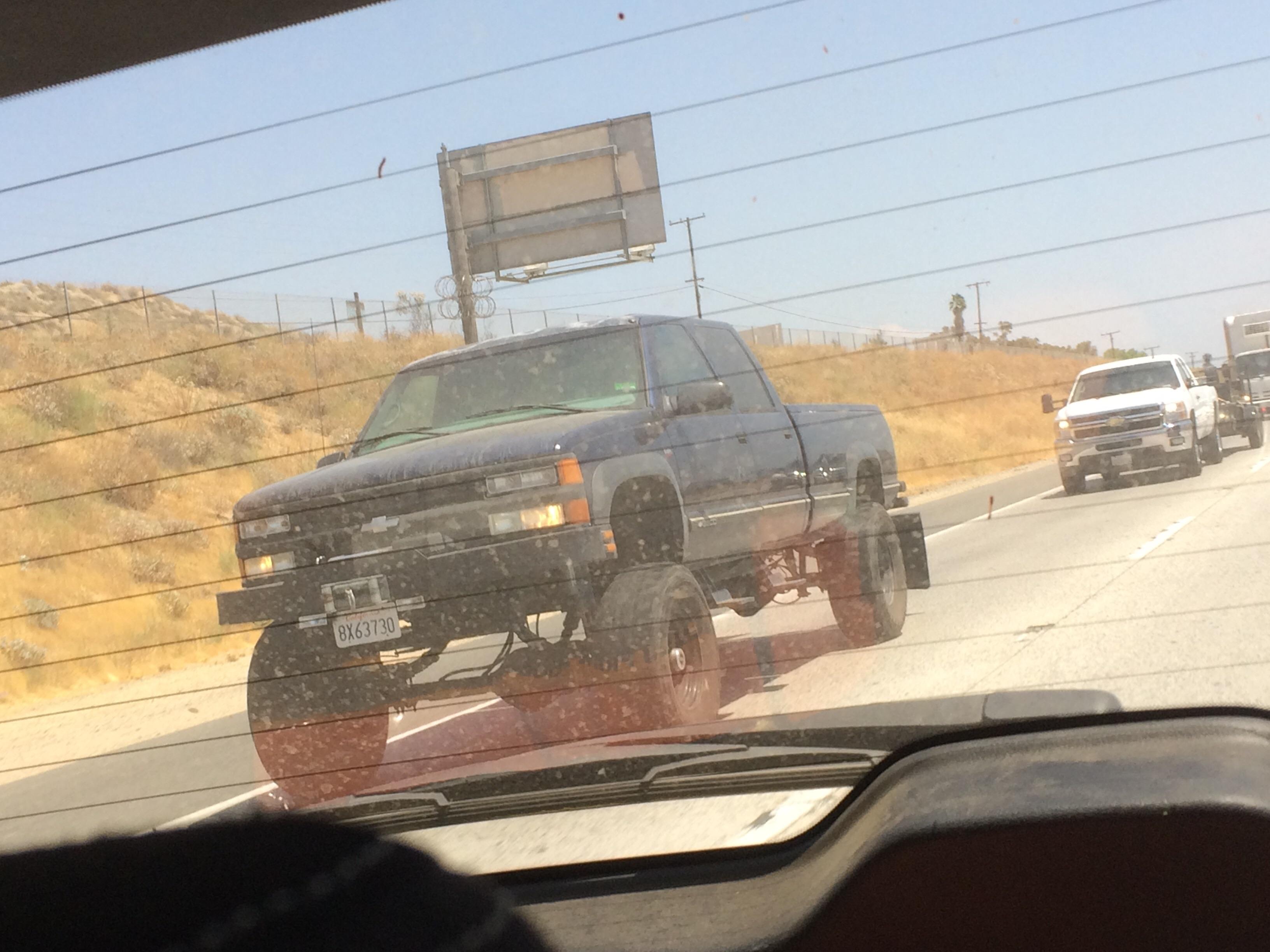 Nice suspension? Massive mud flaps too. r/Shitty_Car_Mods