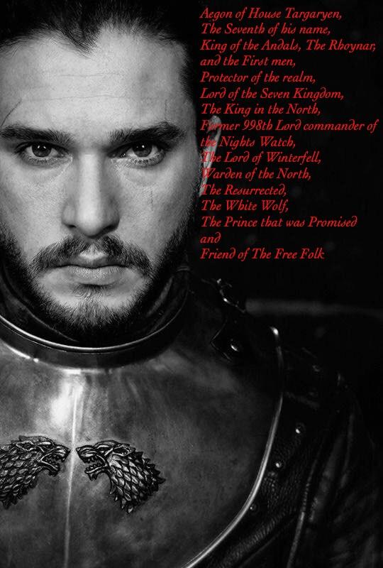 [EVERYTHING] Full Title of Aegon Targaryen/Jon Snow r/gameofthrones