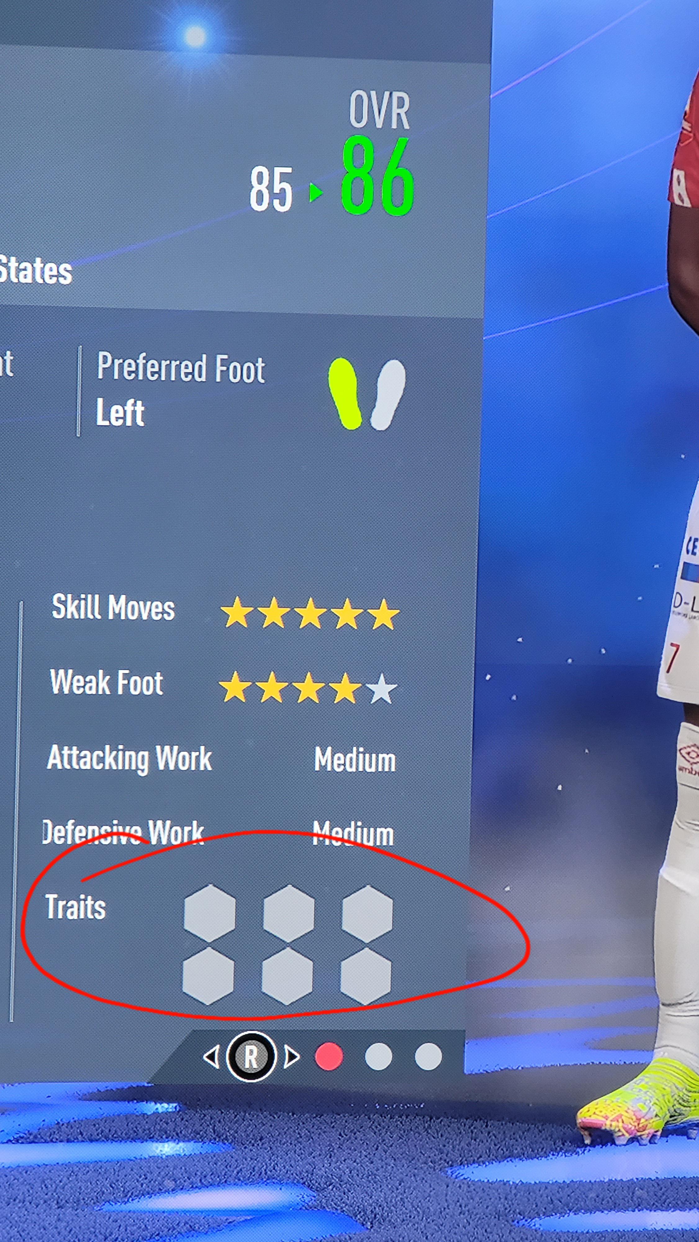 Anyone know how to add traits to your created player in FIFA 22 Career