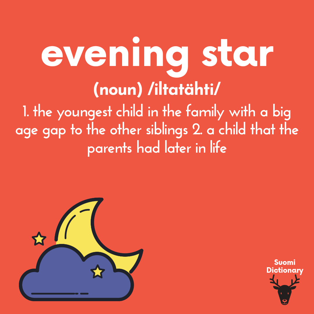 I am an evening star myself as my closest sibling is 9 years older than me, any other evening