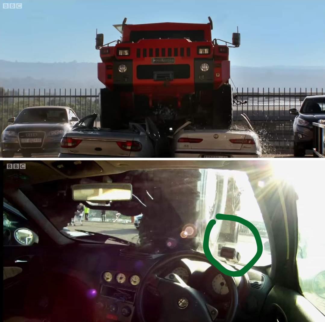 TIL that the Alfa Romeo that was crushed in the Marauder episode