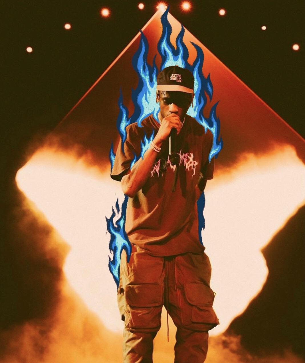 La flame edit (drawing by bellxyn, photo by rayscorruptedmind on IG