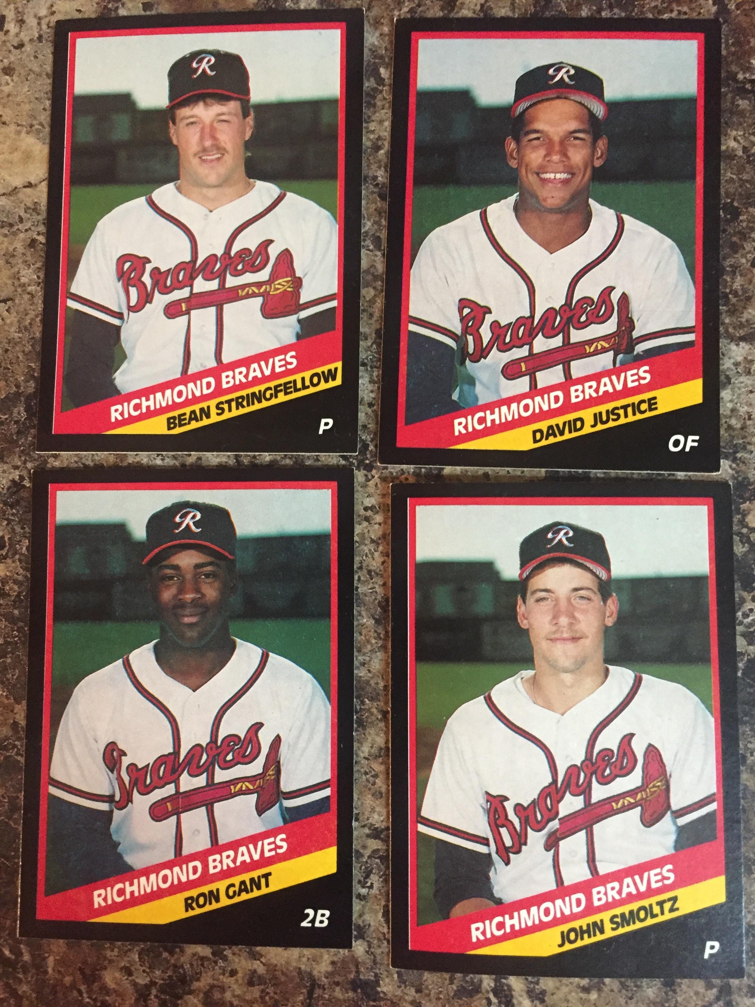 Received a pack of Richmond Braves baseball cards. Here's a few of my