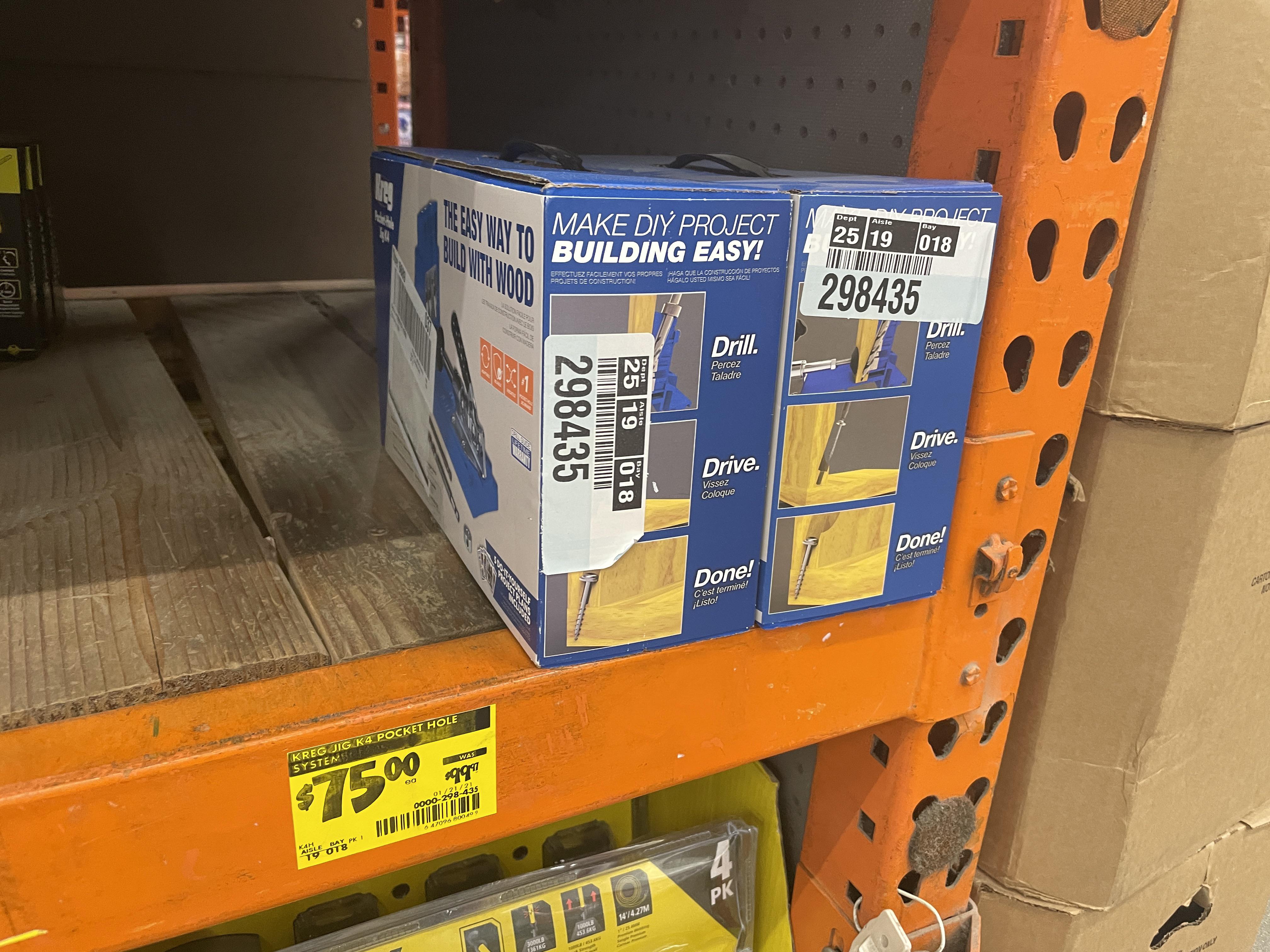 Not sure if allowed but I found the Kreg K4 Jig on sale at Home Depot