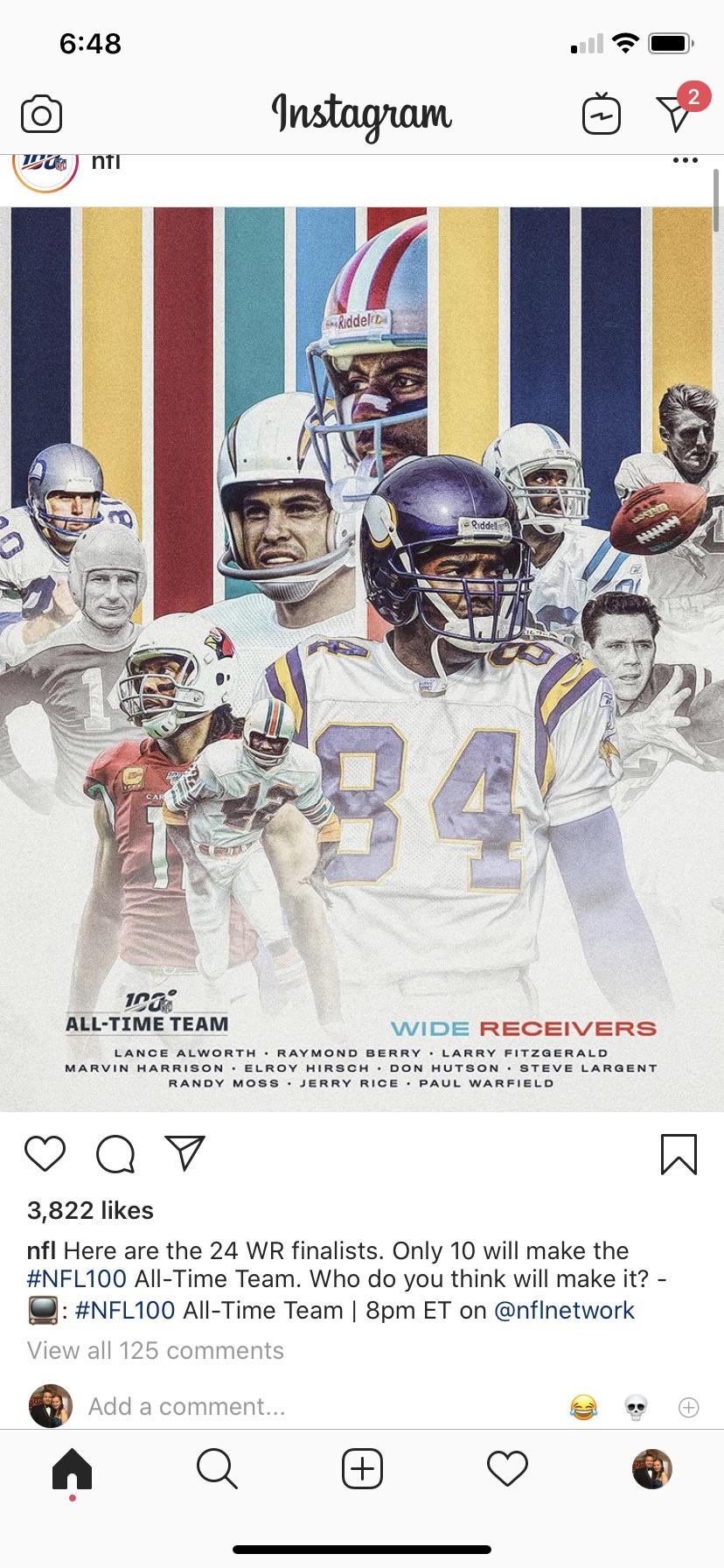 NFL 100 AllTime Team Wide Receiver Finalist r/MaddenUltimateTeam